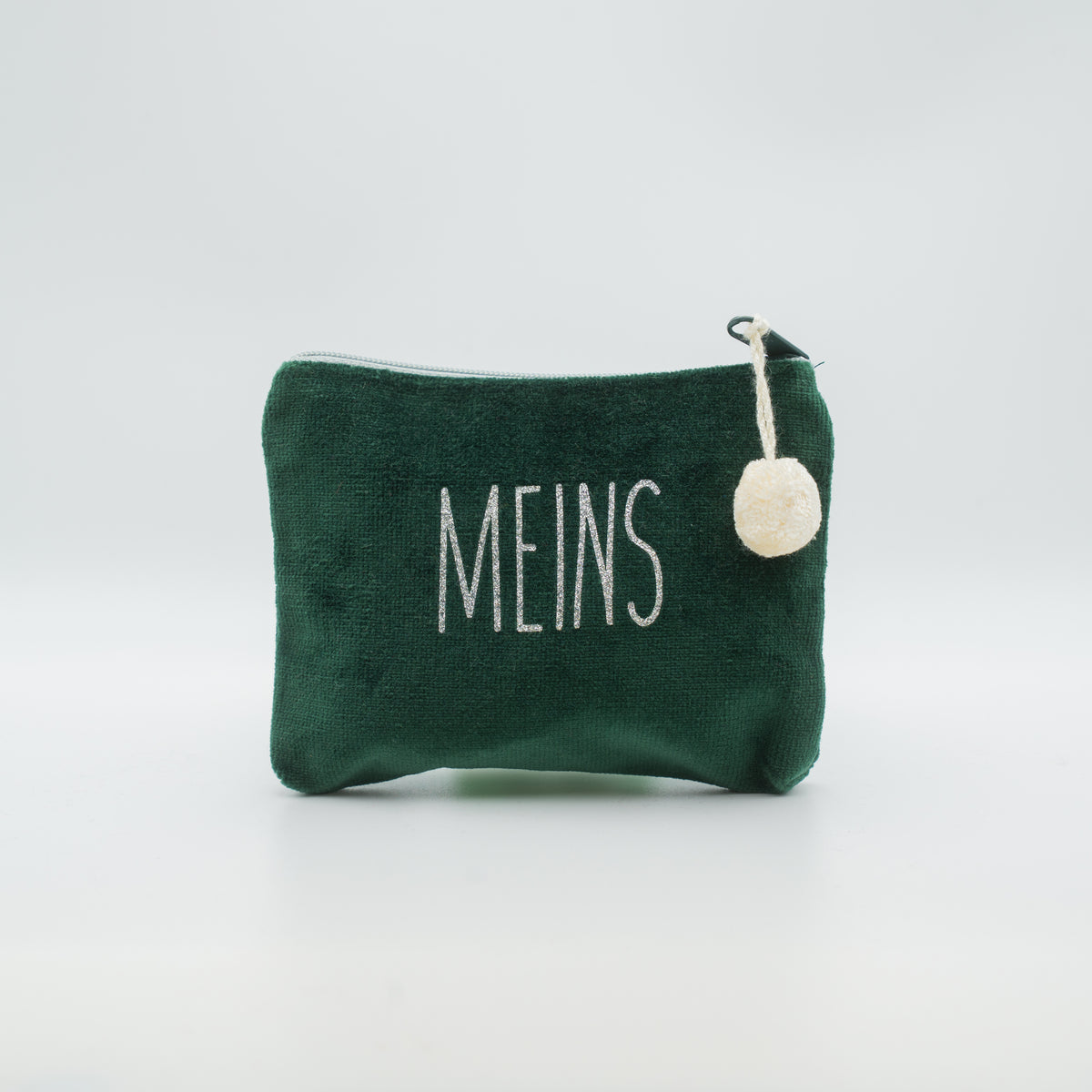 Samt-Kosmetiktasche mini "Meins"