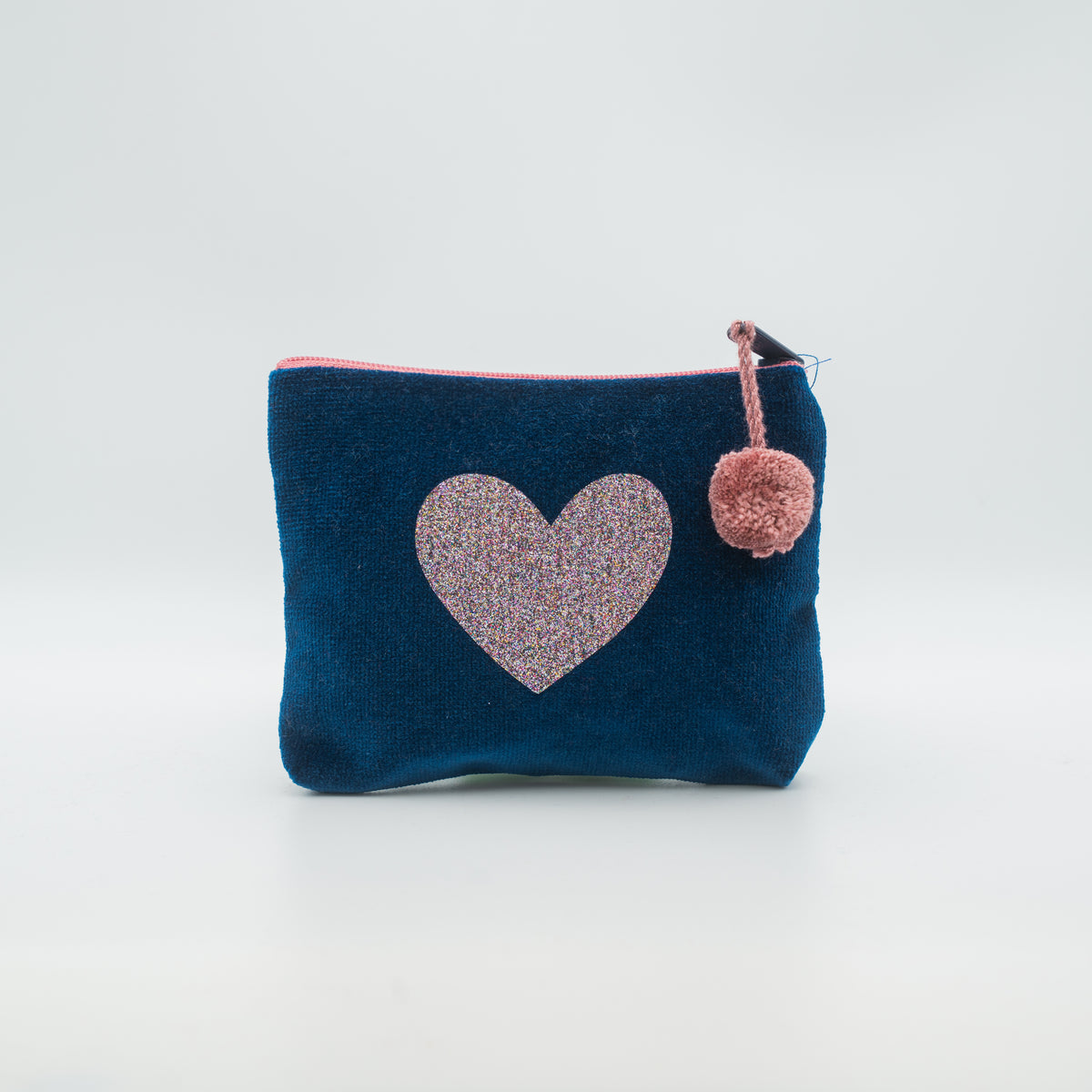 Samt-Kosmetiktasche mini "Herz"