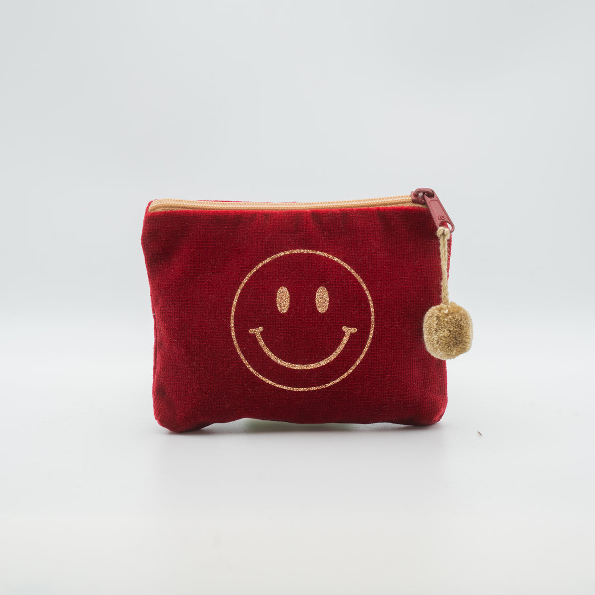 Samt-Kosmetiktasche mini "Smiley"