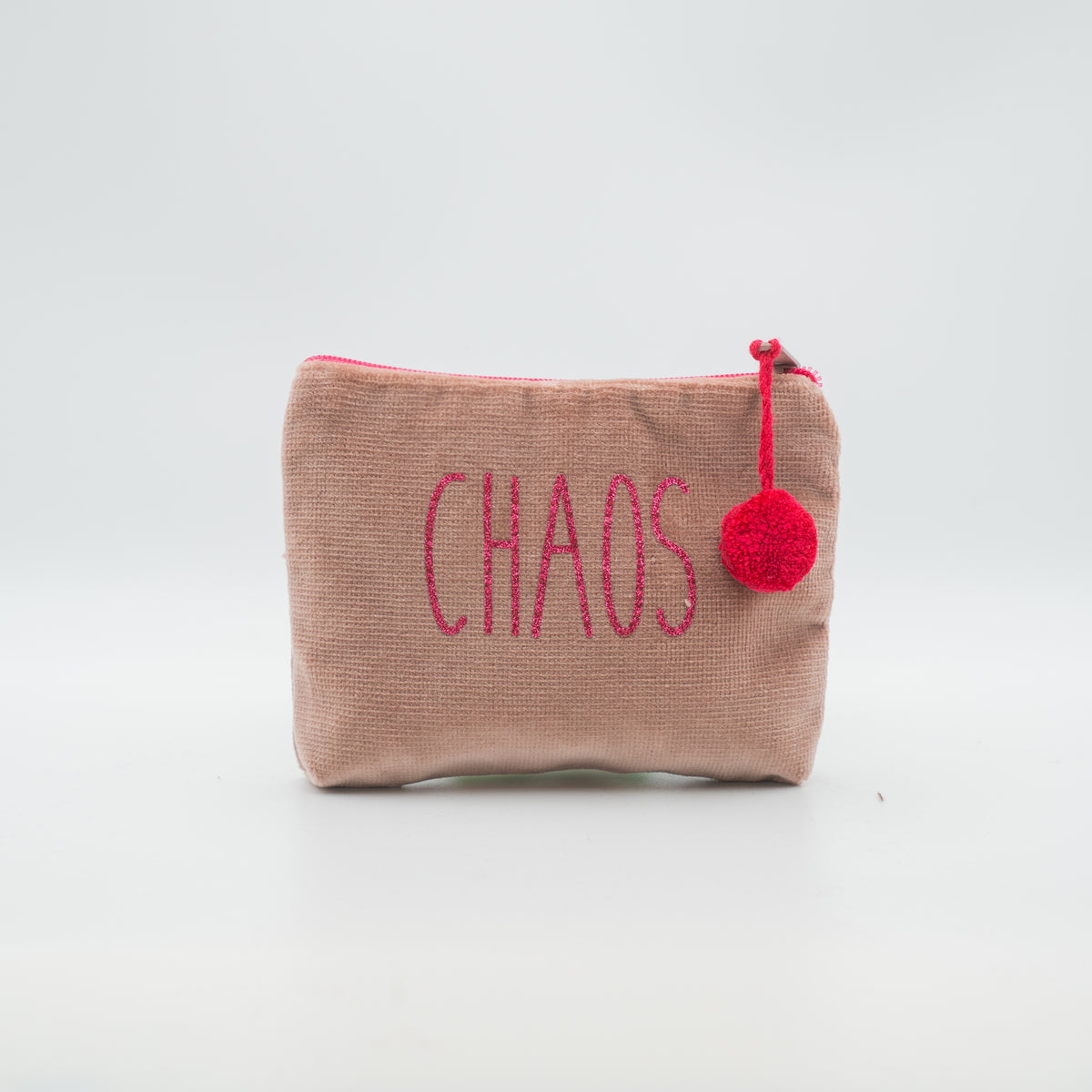 Samt-Kosmetiktasche mini "Chaos"