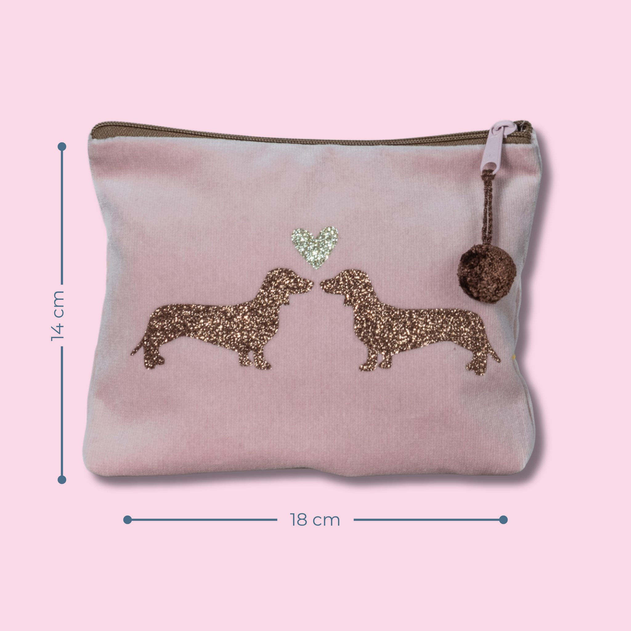 Kosmetiktasche Dackelpaar