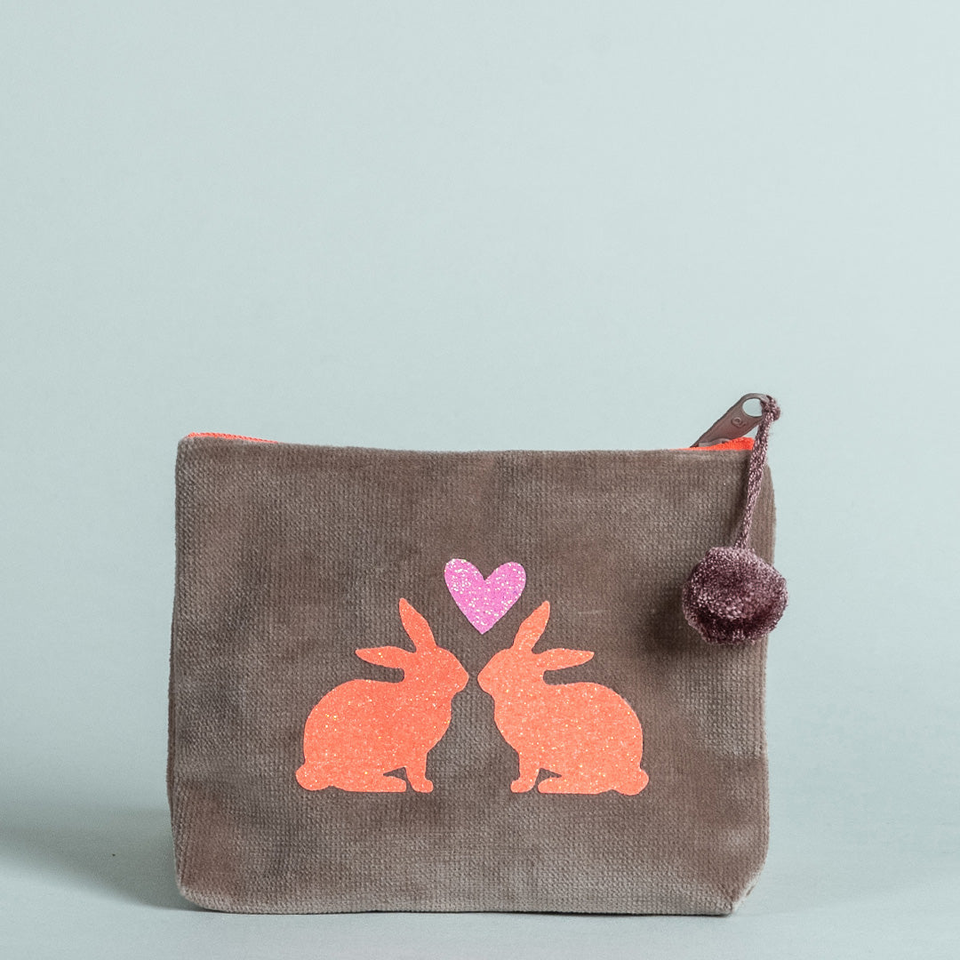 Kosmetiktasche mini Hasenpaar