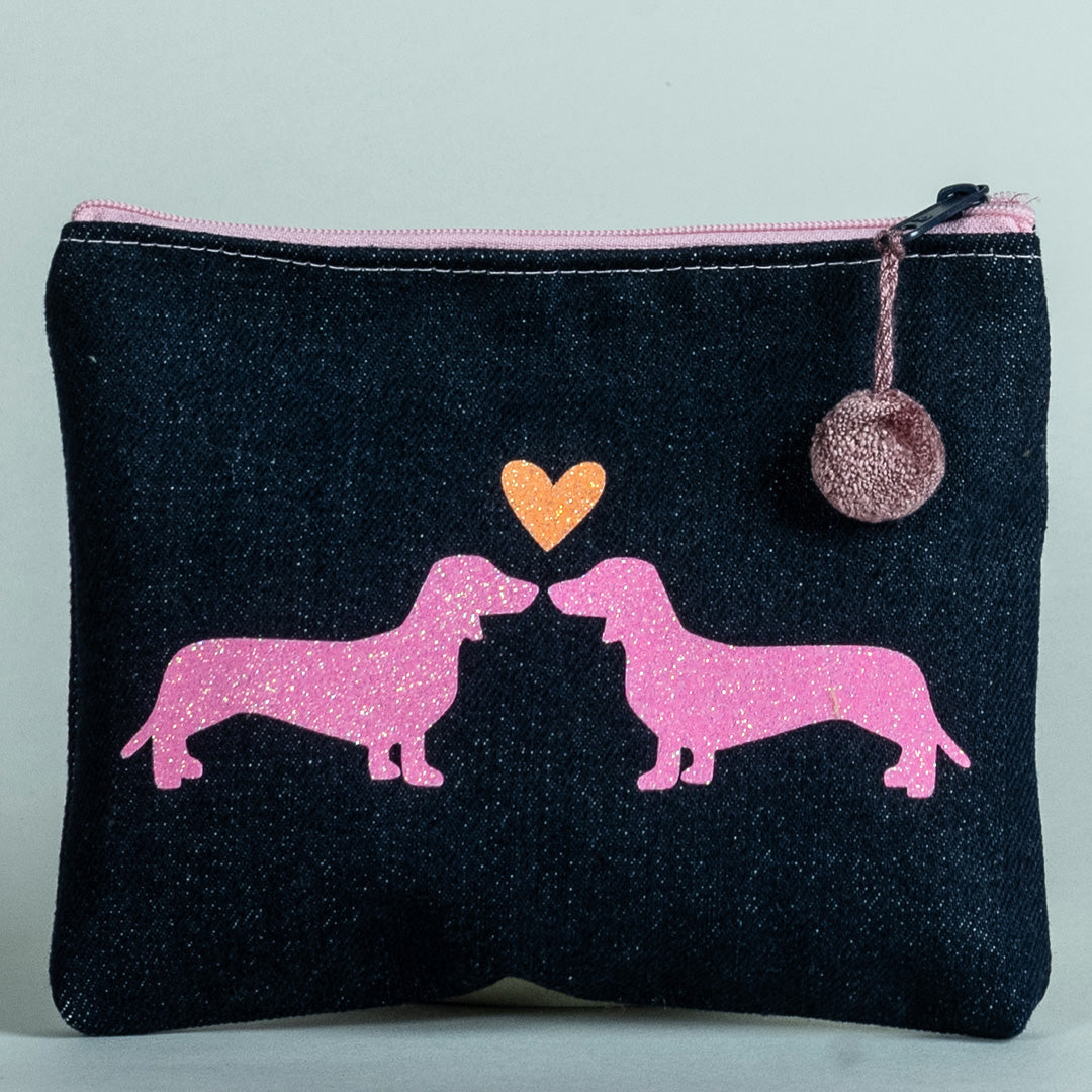 Kosmetiktasche Dackelpaar