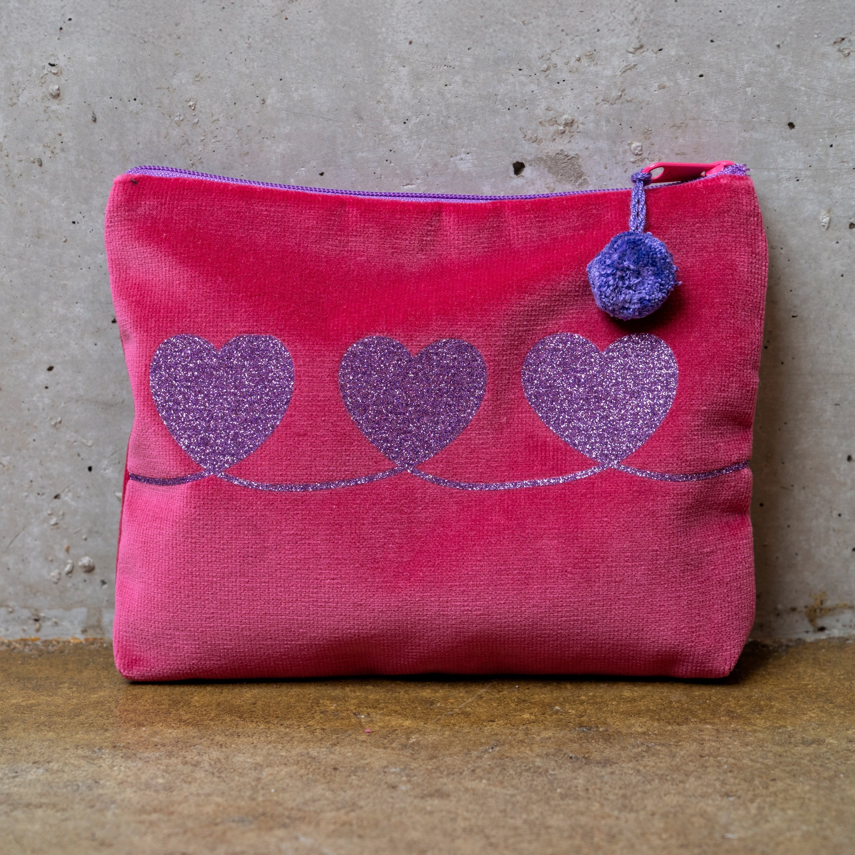 Kosmetiktasche 3 Herzen SALE