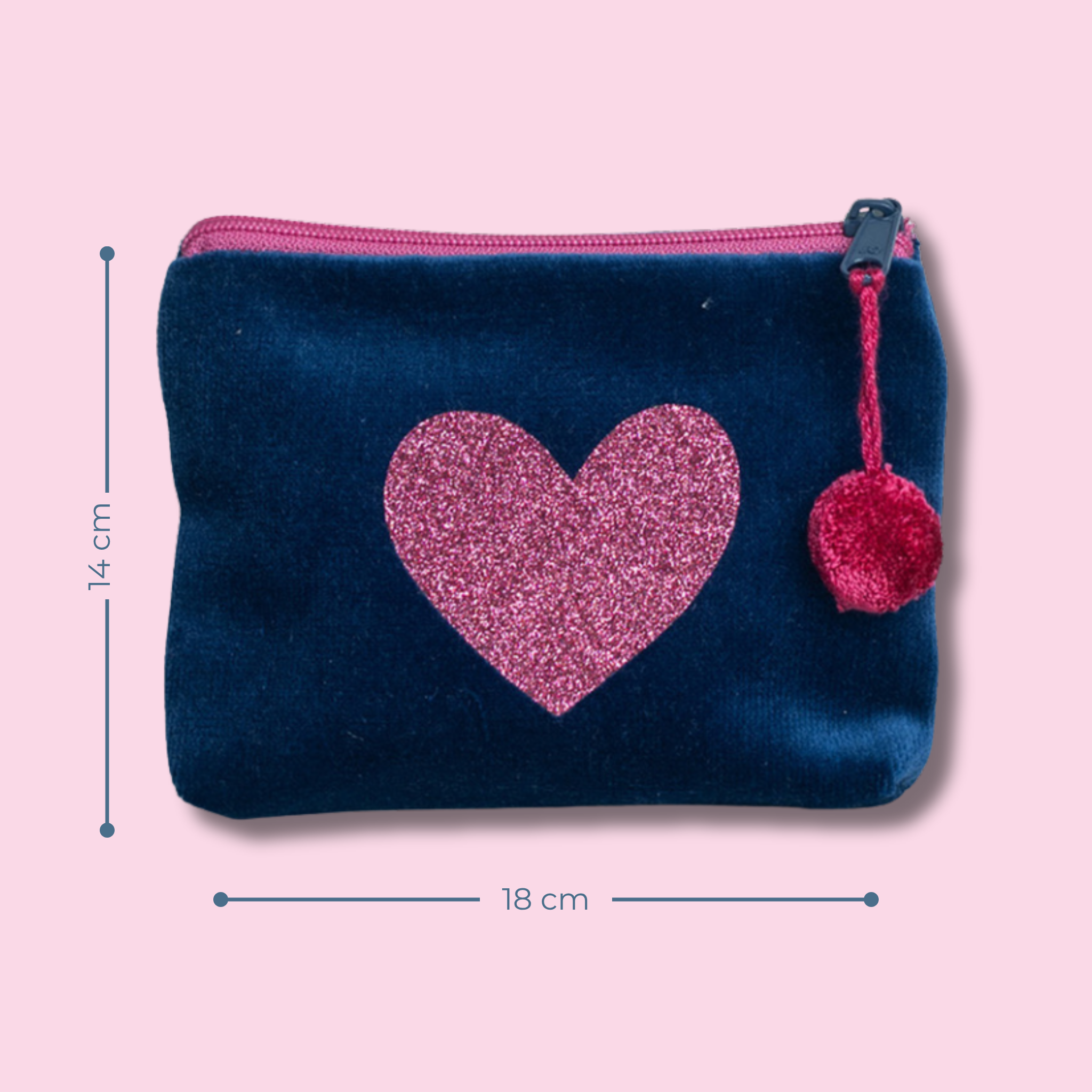 Kosmetiktasche Herz groß