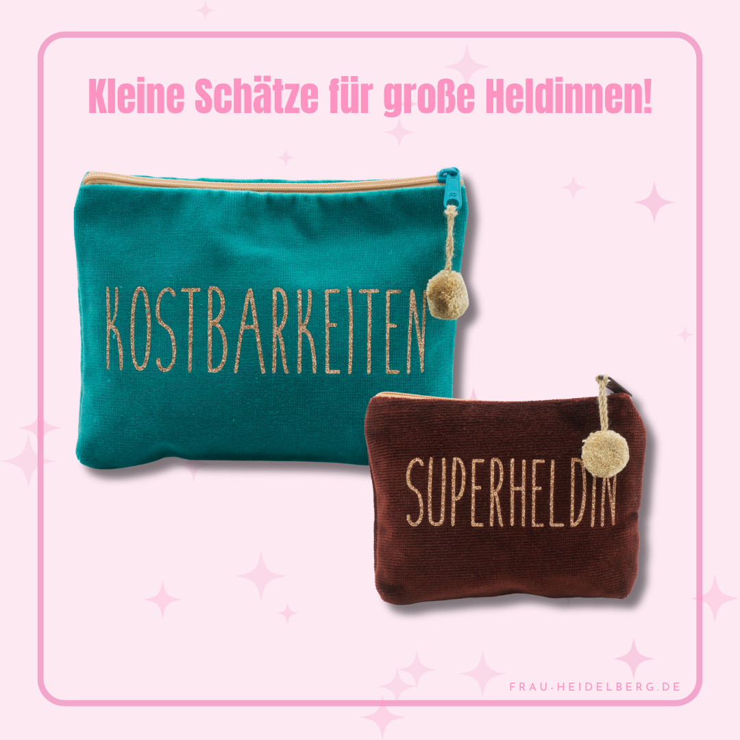 Samt-Kosmetiktaschen Bundle "Kostbarkeiten"