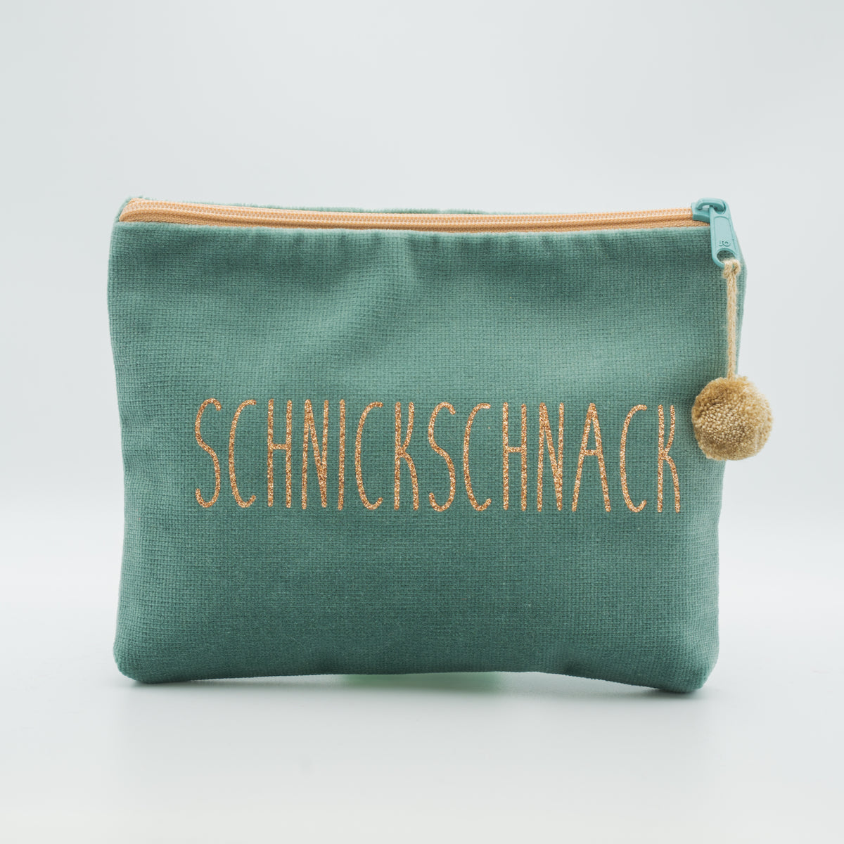 Samt-Kosmetiktasche medium "Schnickschnack"