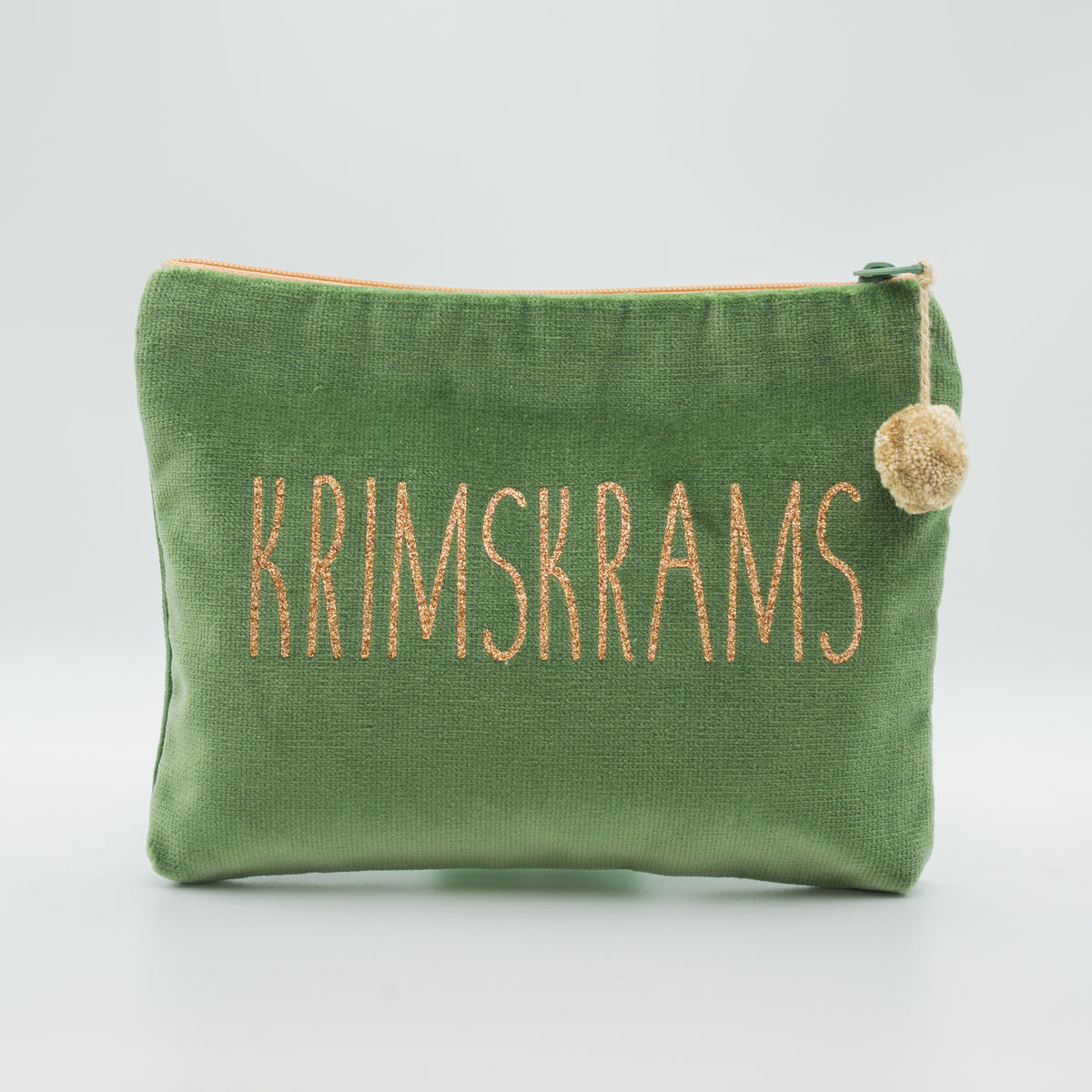 Samt-Kosmetiktasche medium "Krimskrams"