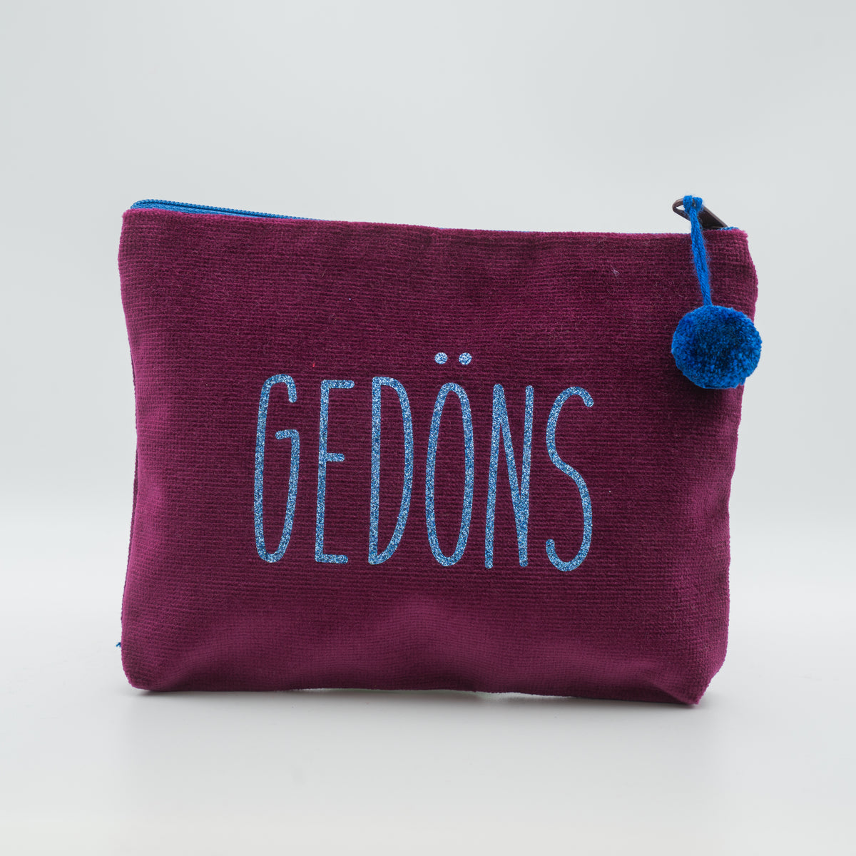 Samt-Kosmetiktasche medium "Gedöns"