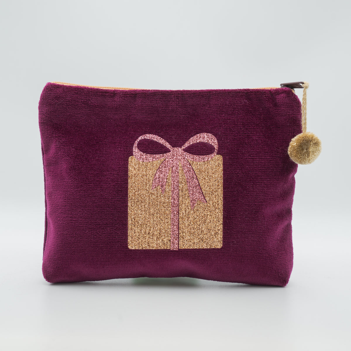 Samt-Kosmetiktasche medium "Geschenkebox"
