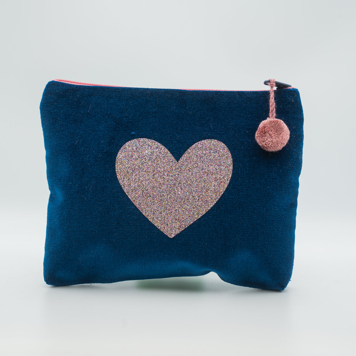 Samt-Kosmetiktasche medium "Herz"