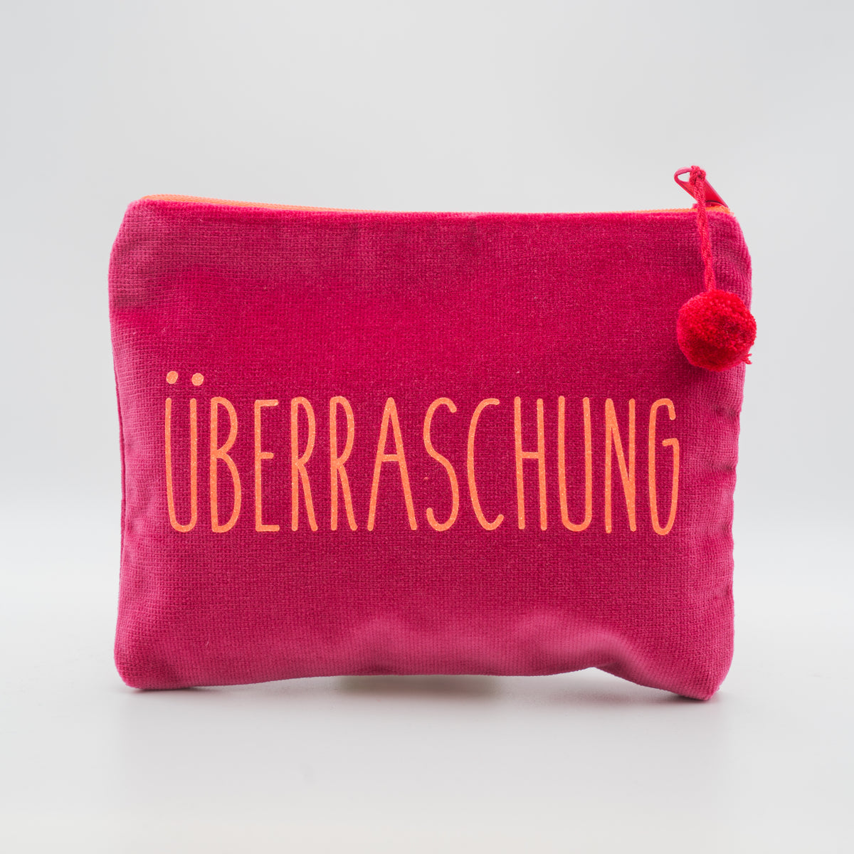 Samt-Kosmetiktasche medium "Überraschung"