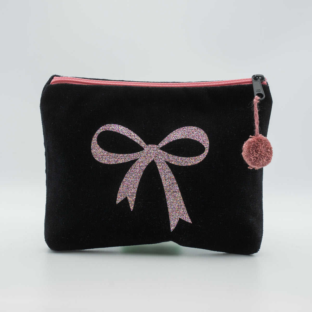 Samt-Kosmetiktasche medium "Schleife"
