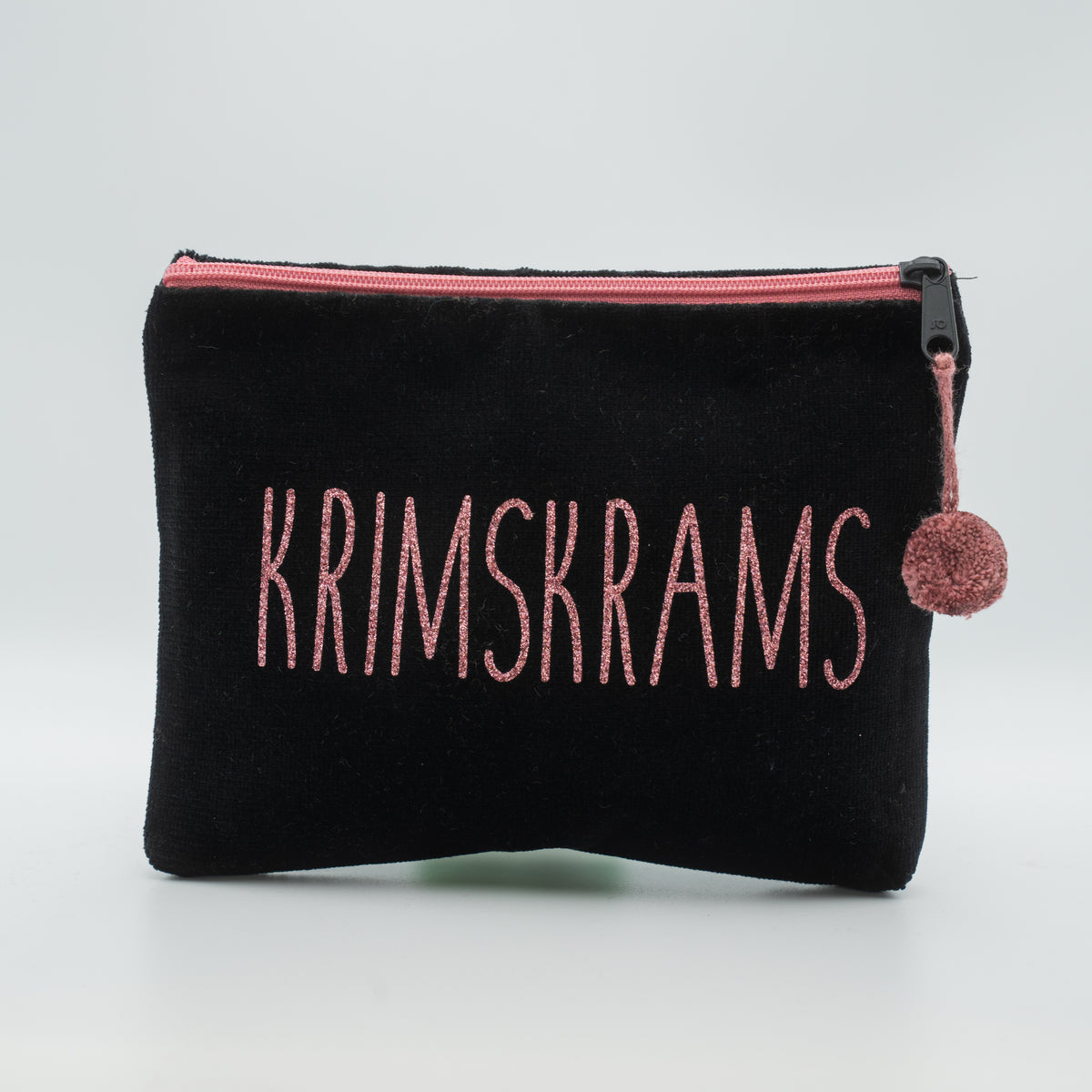 Samt-Kosmetiktasche medium "Krimskrams"