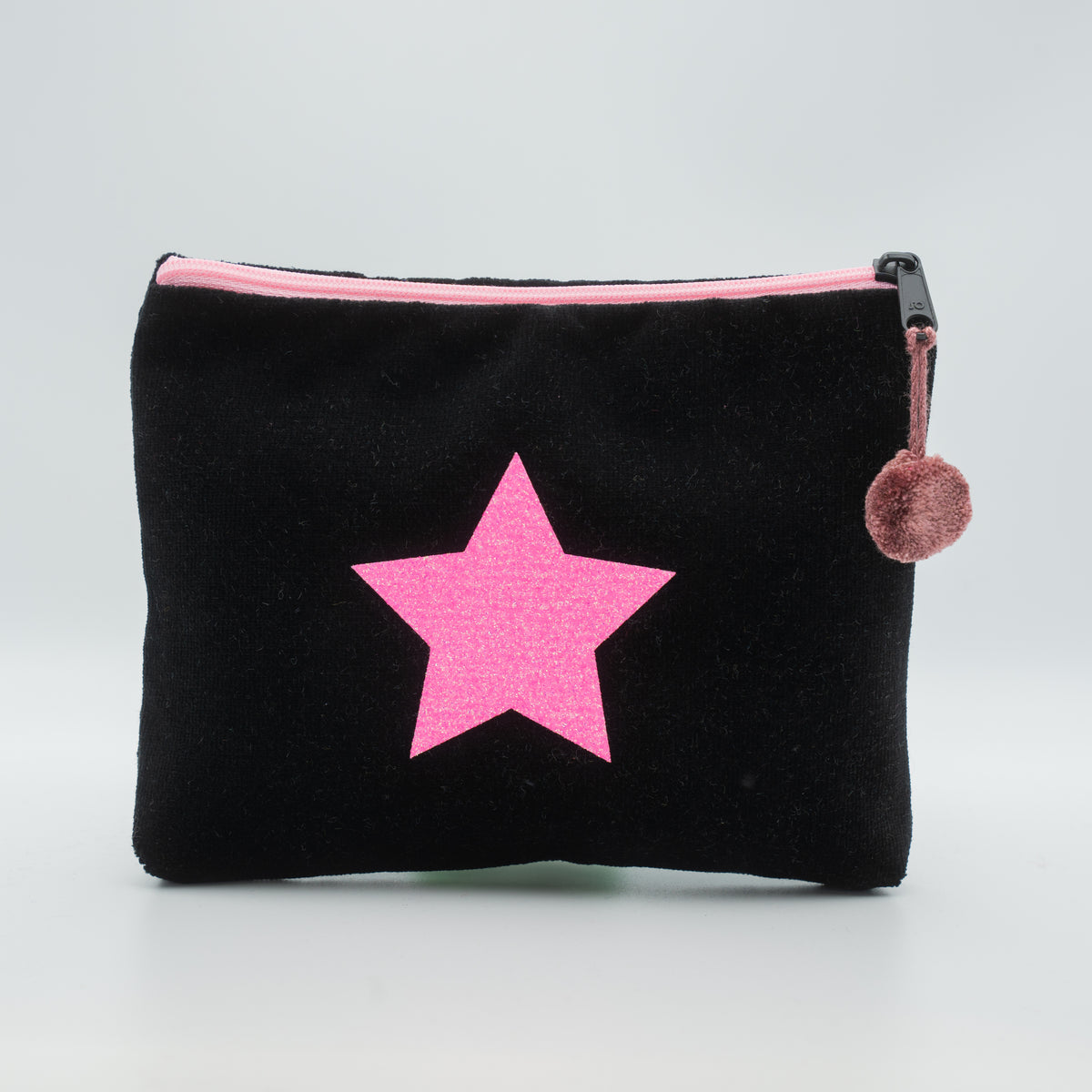 Samt-Kosmetiktasche medium "Stern"