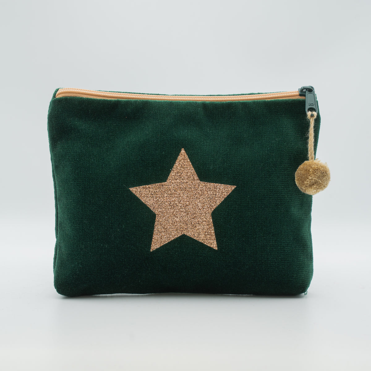 Samt-Kosmetiktasche medium "Stern"