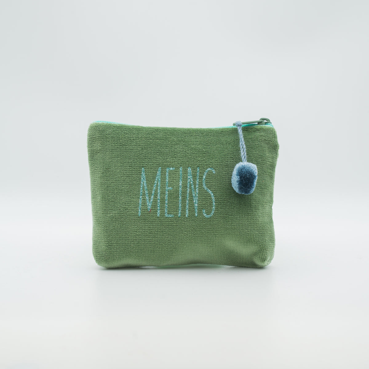 Samt-Kosmetiktasche mini "Meins"