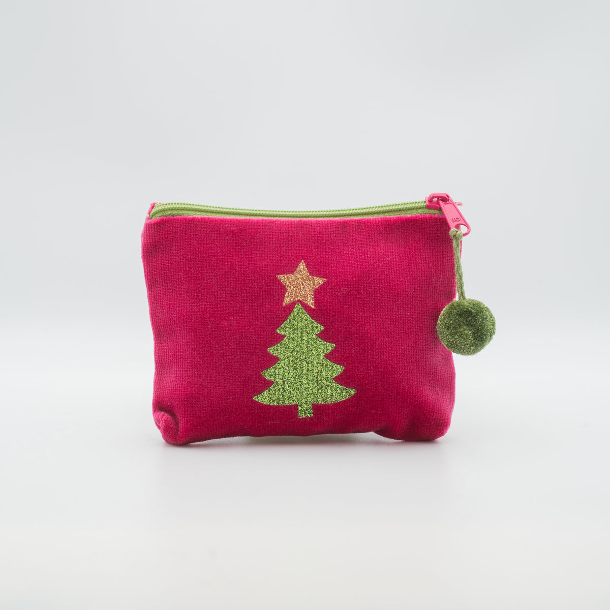 Samt-Kosmetiktasche mini "Tannenbaum"
