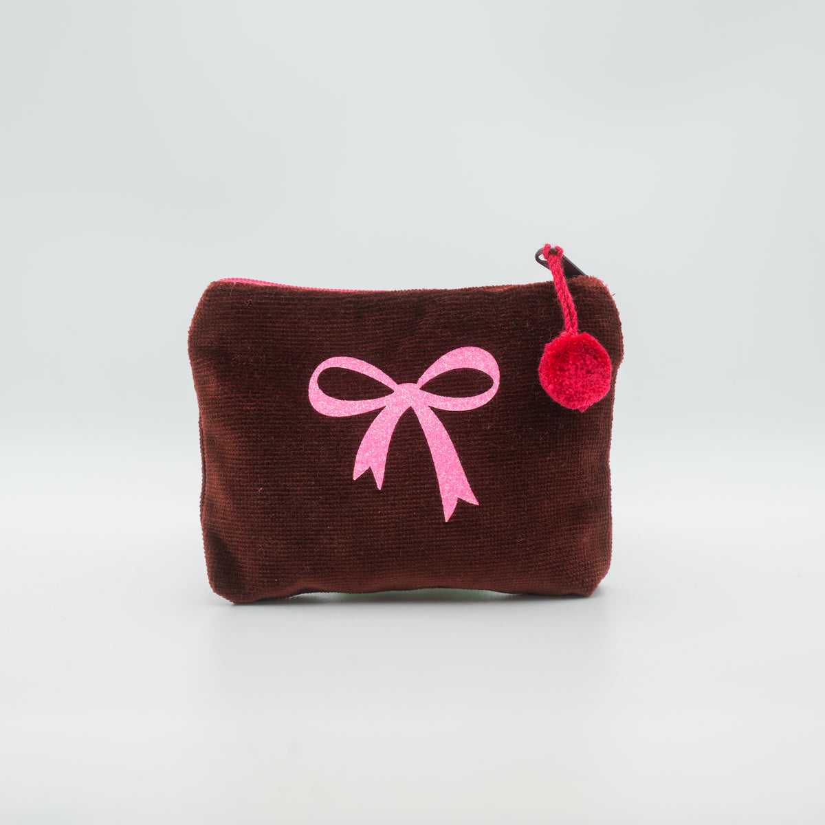 Samt-Kosmetiktasche mini "Schleife"