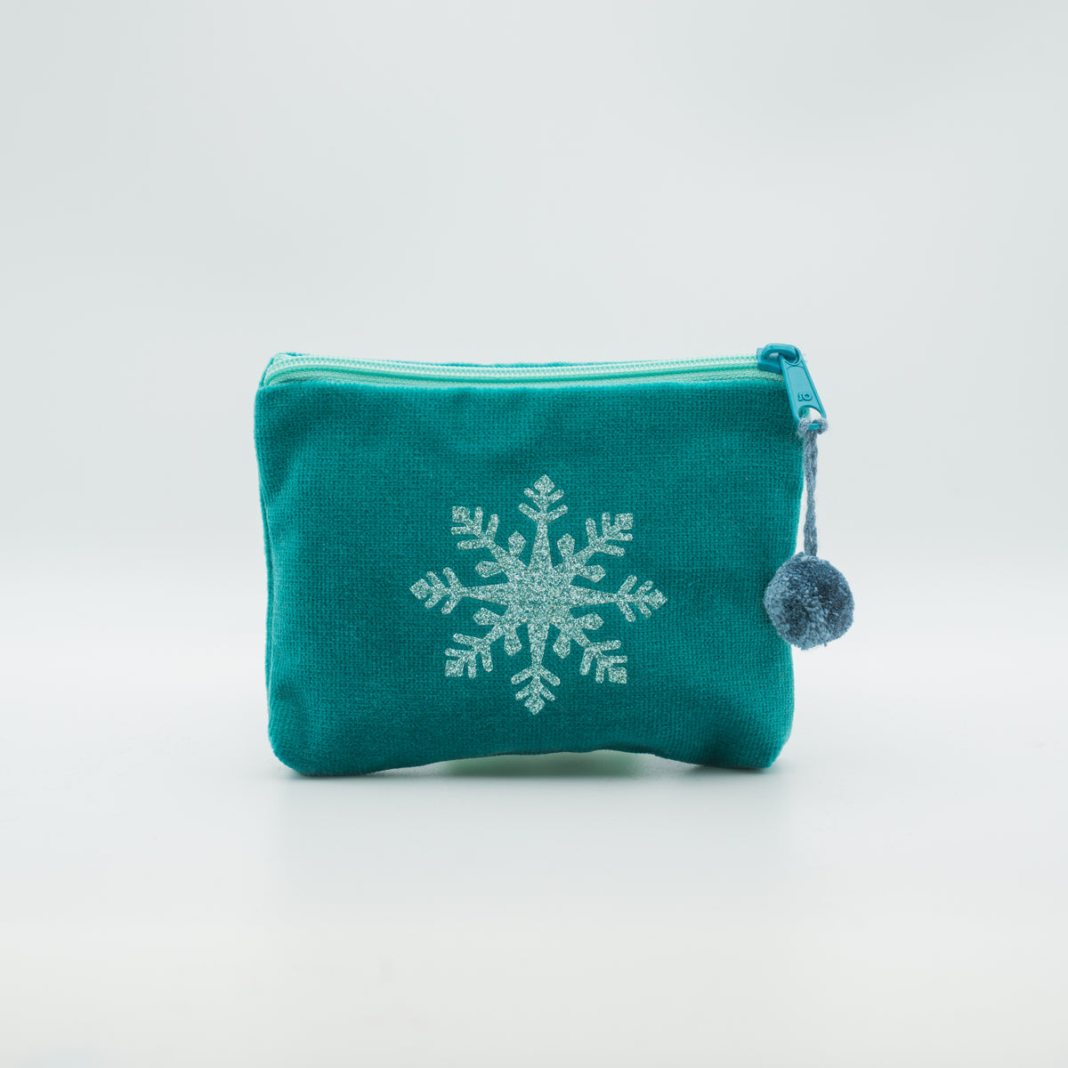 Samt-Kosmetiktasche mini "Schneeflocke"