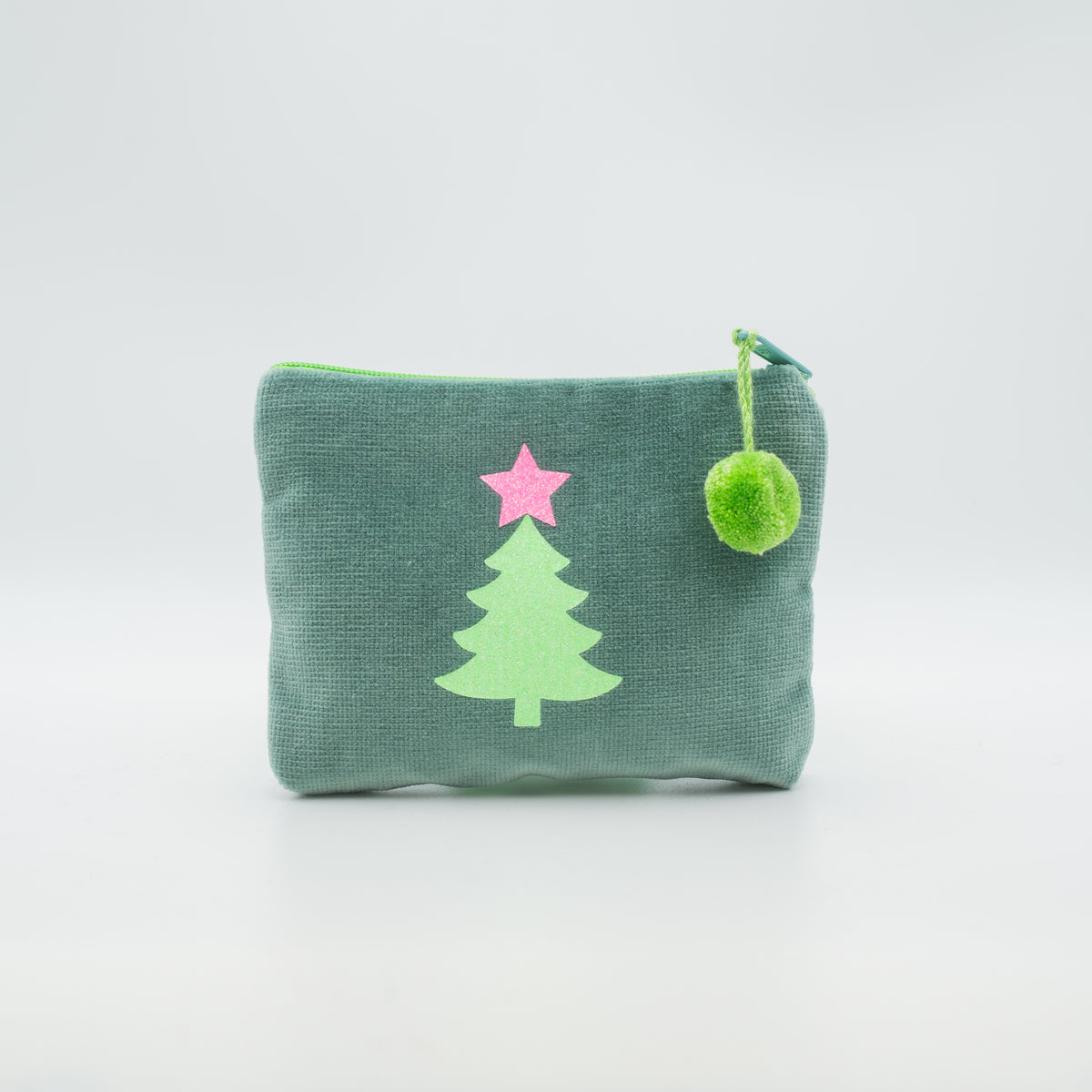 Samt-Kosmetiktasche mini "Tannenbaum"