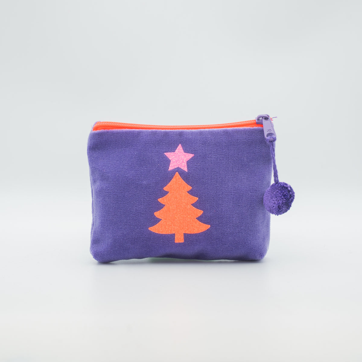 Samt-Kosmetiktasche mini "Tannenbaum"