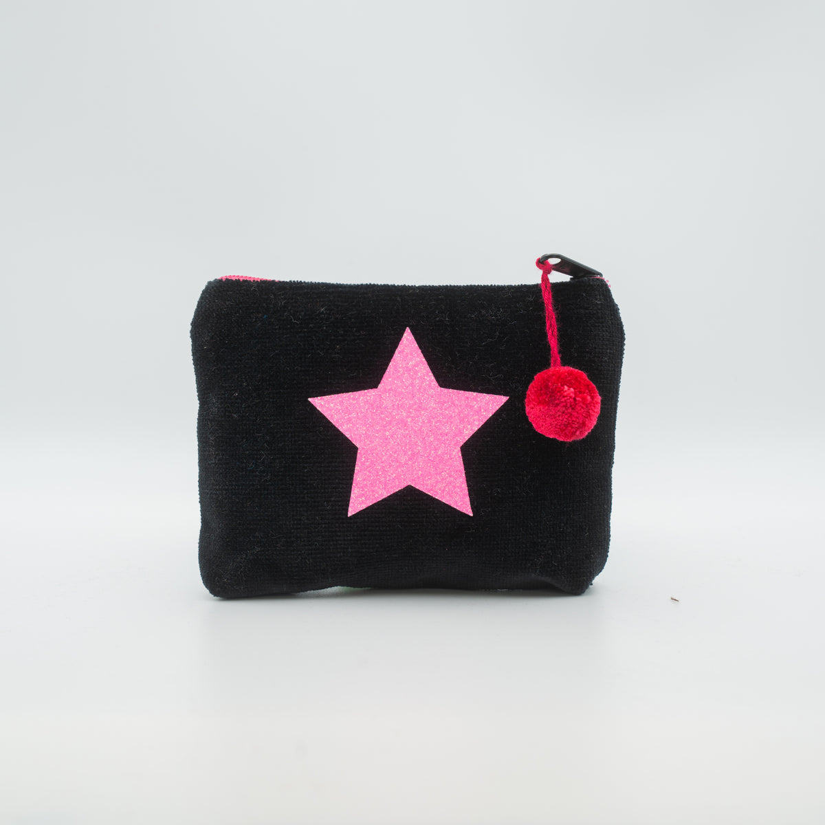 Samt-Kosmetiktasche mini "Stern"