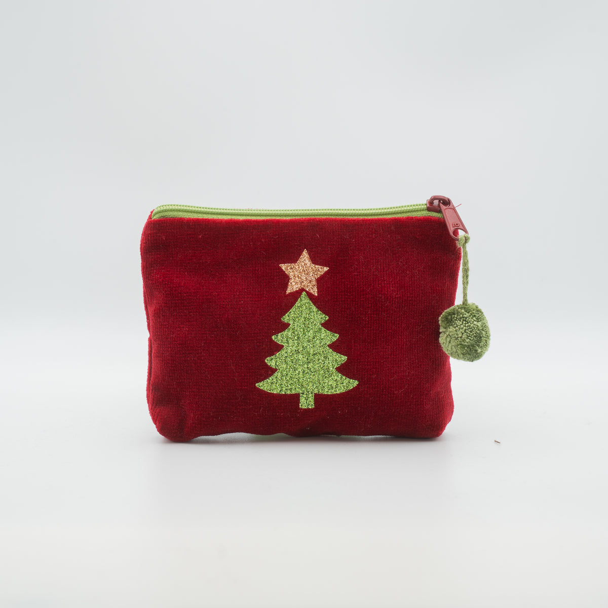 Samt-Kosmetiktasche mini "Tannenbaum"