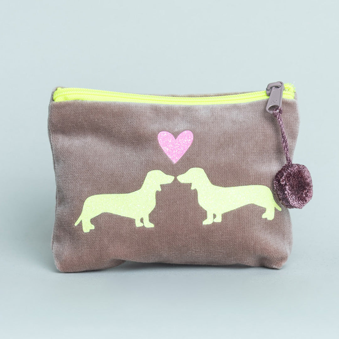 Kosmetiktasche mini Dackelpaar
