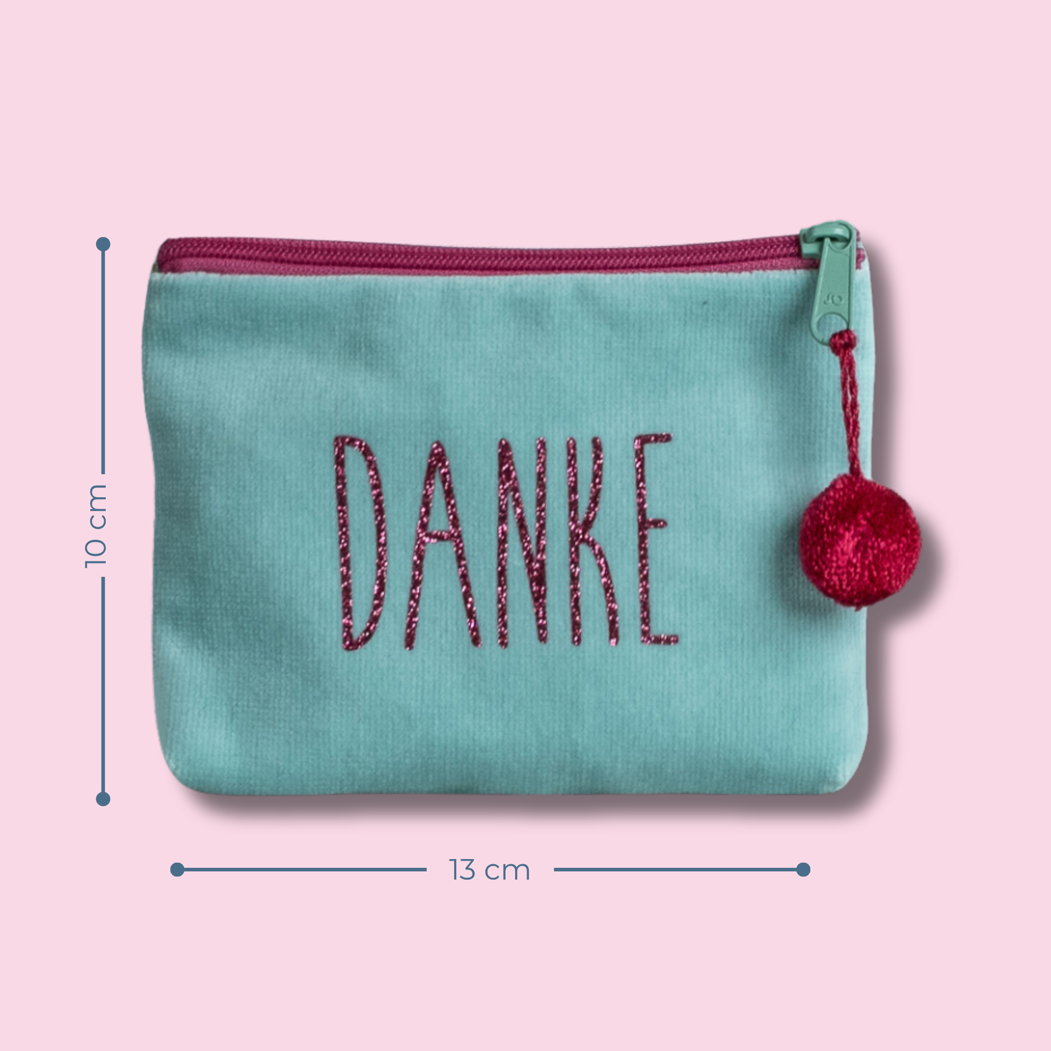 Kosmetiktasche mini Danke