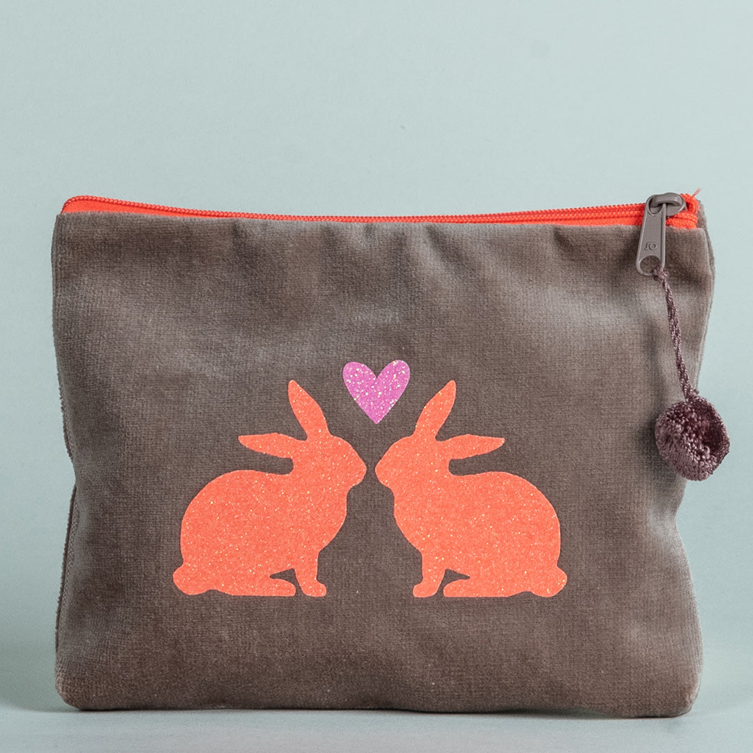 Kosmetiktasche Hasenpaar