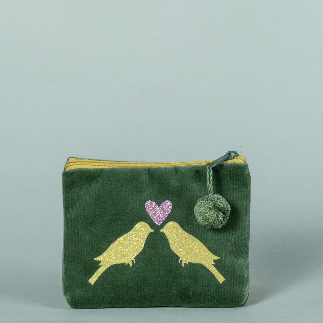 Kosmetiktasche mini Vogelpaar