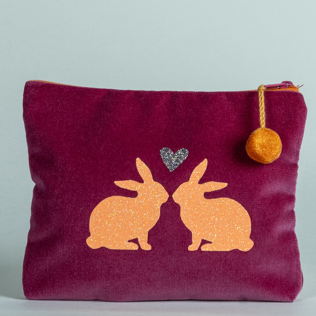 Kosmetiktasche Hasenpaar