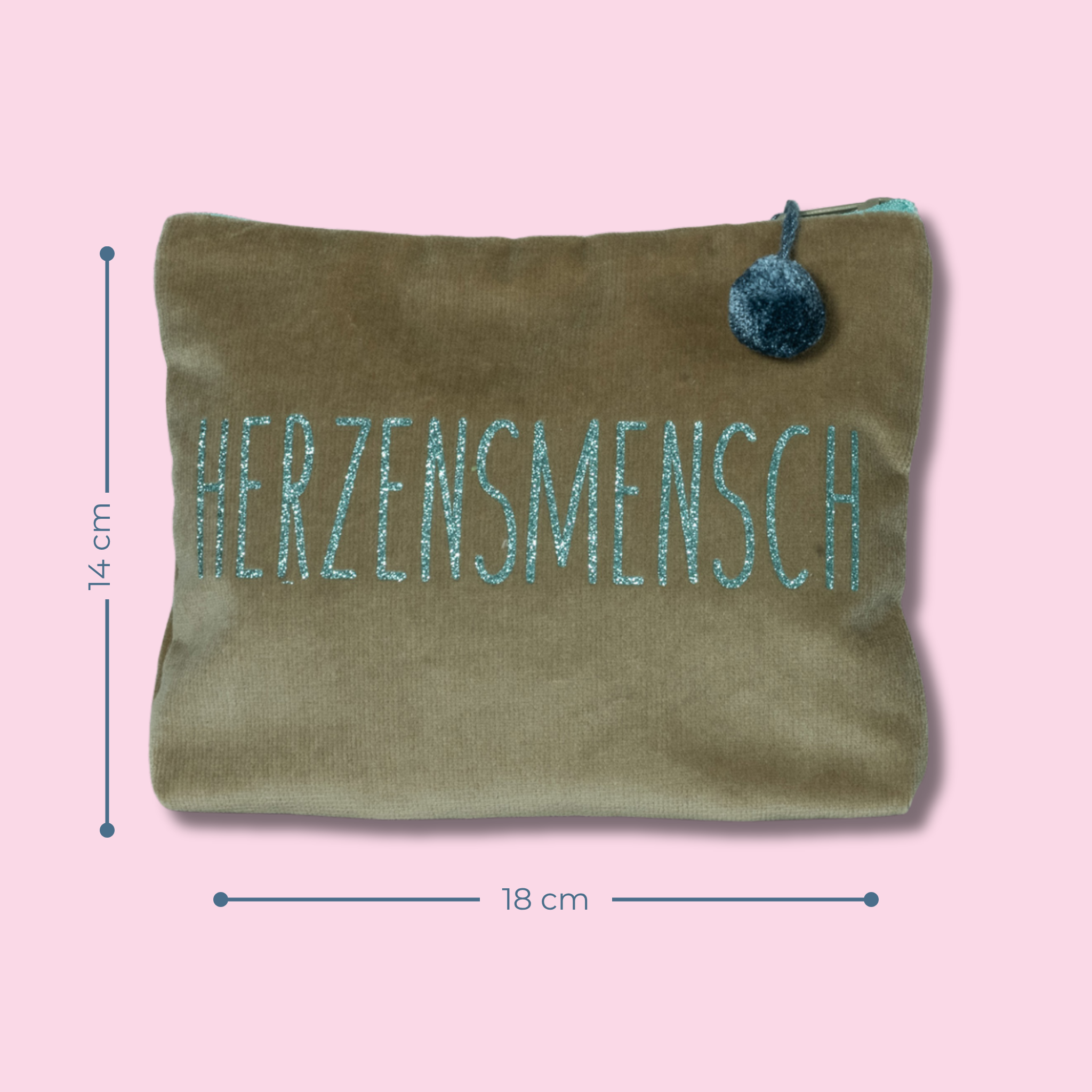 Kosmetiktasche Herzensmensch