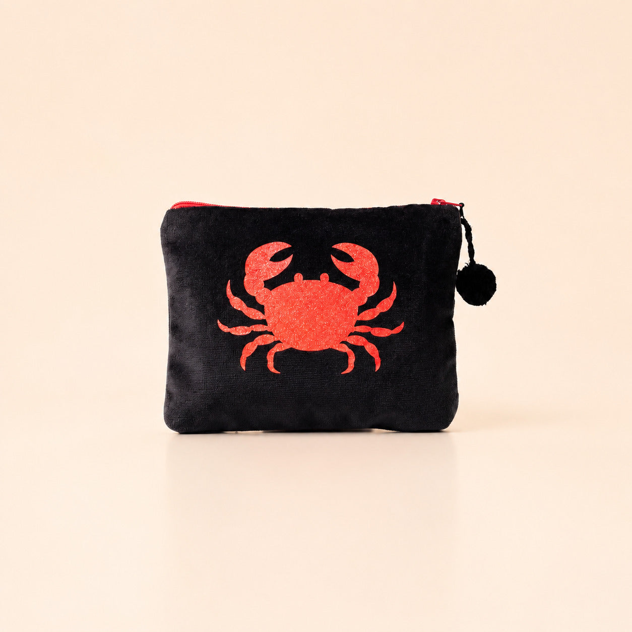 Kosmetiktasche medium Krabbe