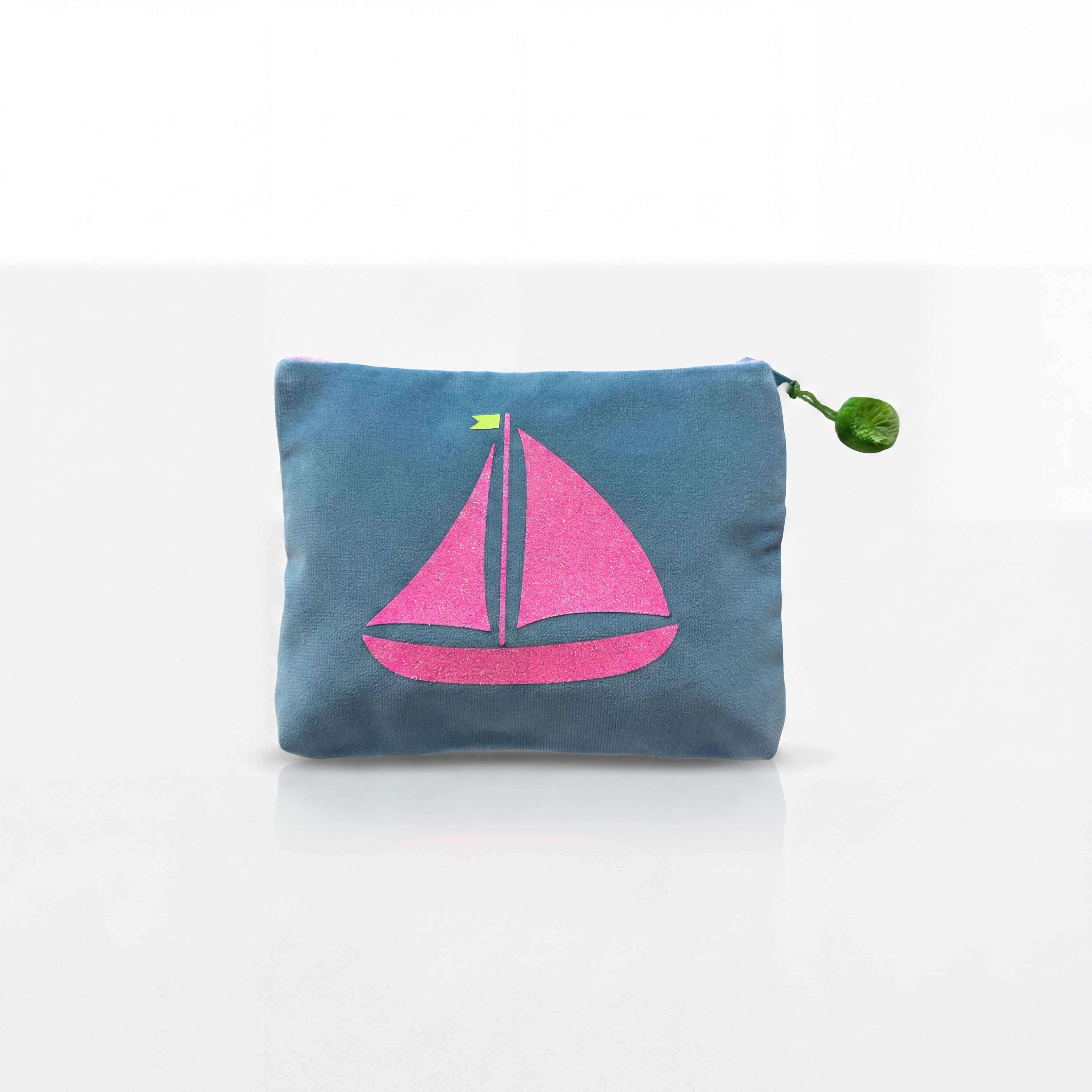 Kosmetiktasche medium Segelboot