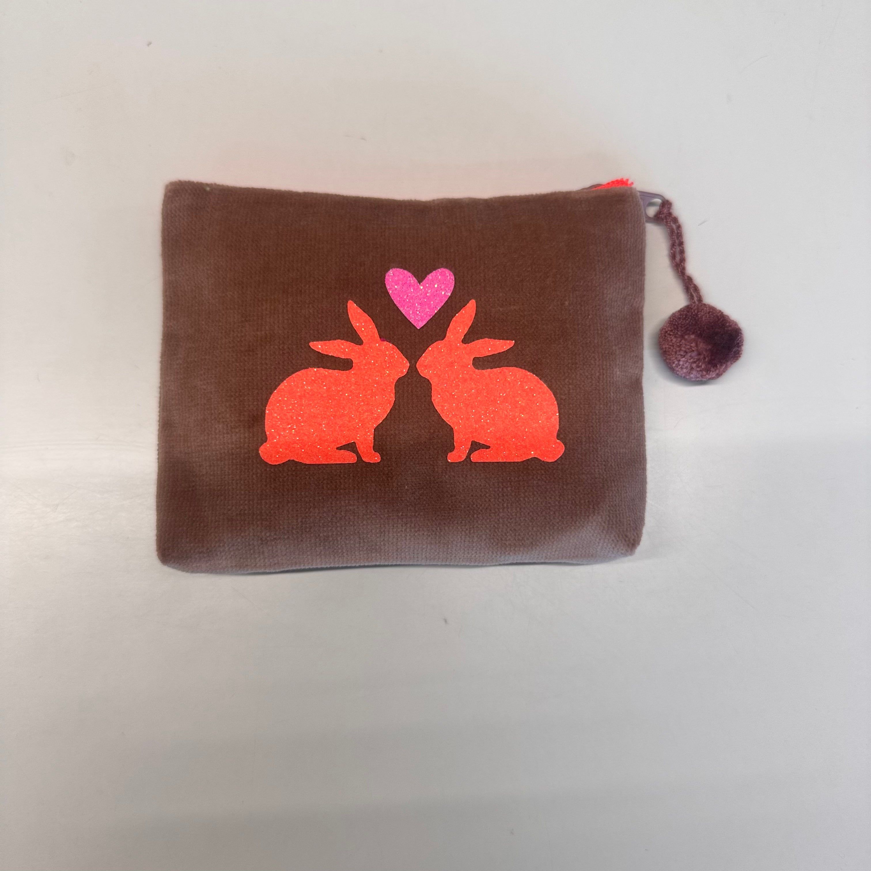 Kosmetiktasche Hasenpaar