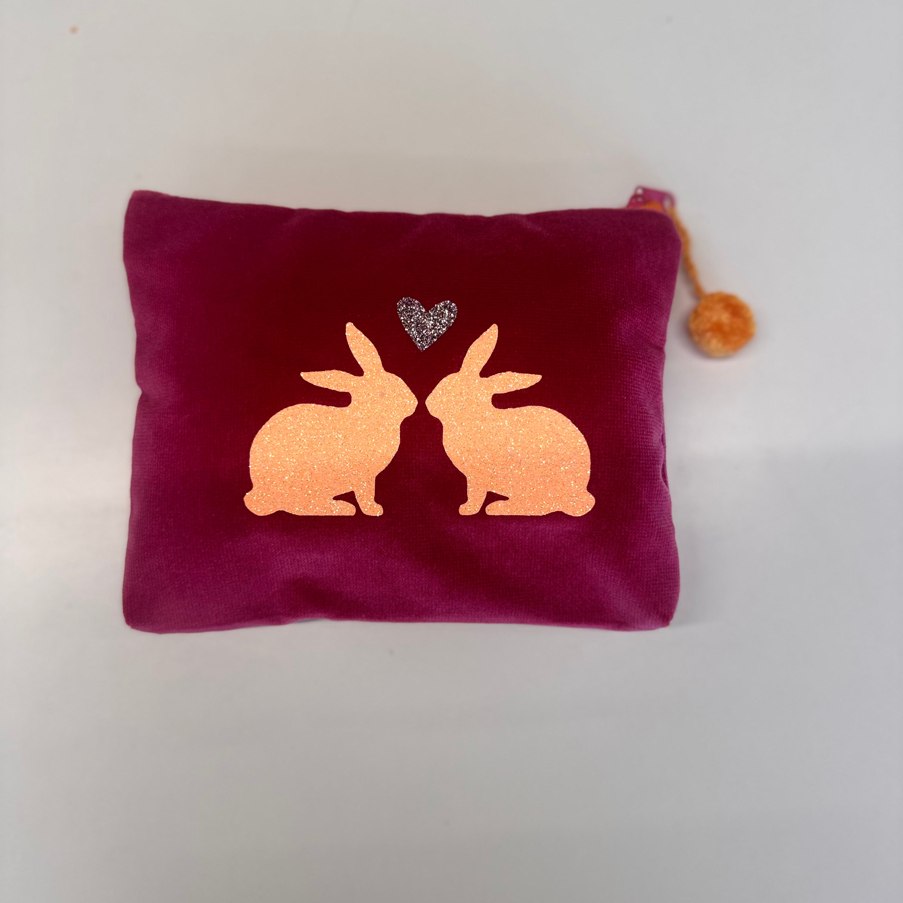 Kosmetiktasche Hasenpaar