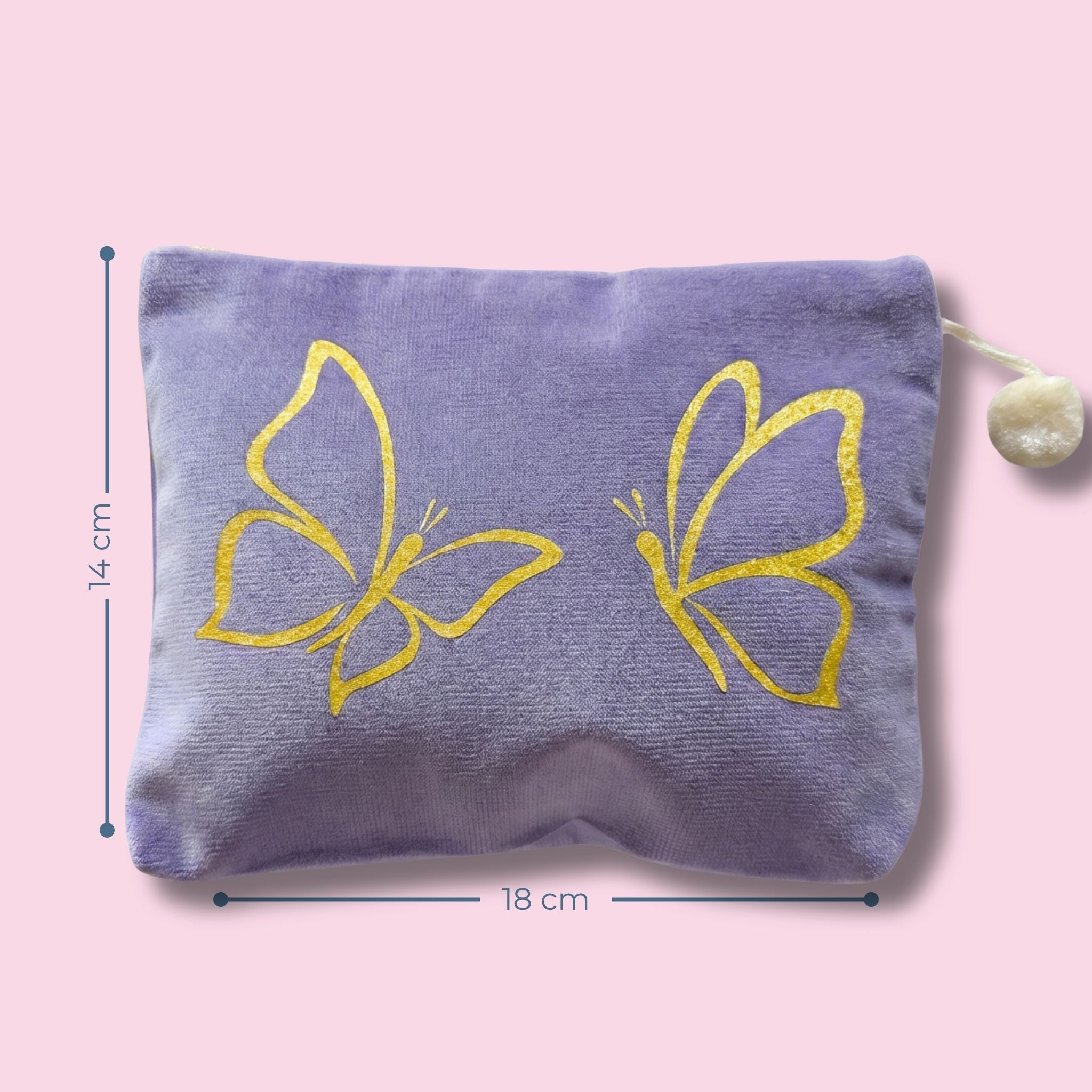 Kosmetiktasche medium Schmetterlinge