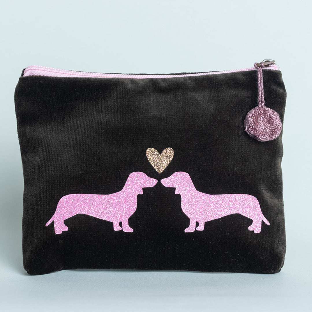 Kosmetiktasche Dackelpaar