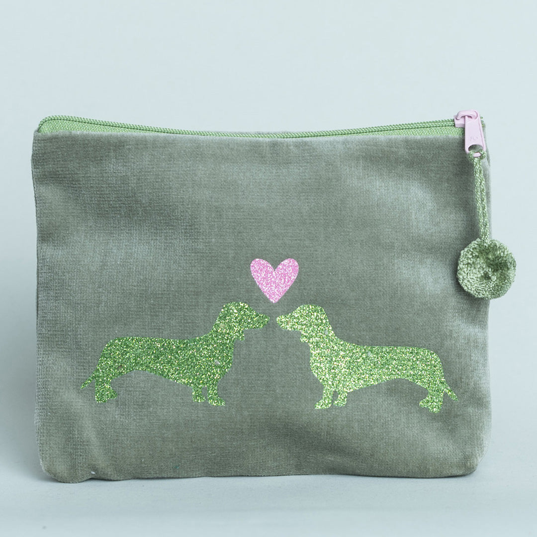 Kosmetiktasche Dackelpaar