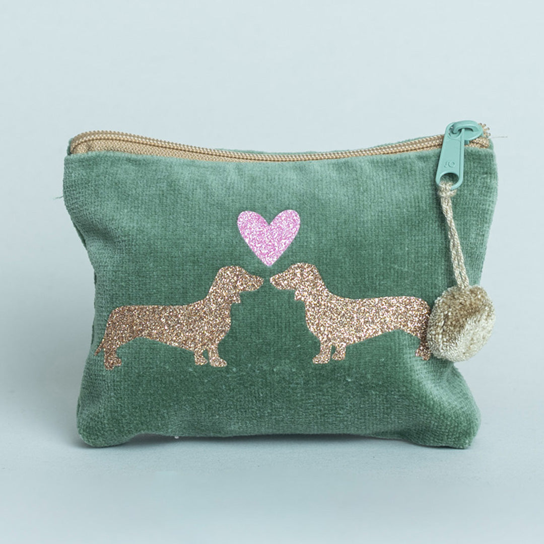 Kosmetiktasche mini Dackelpaar