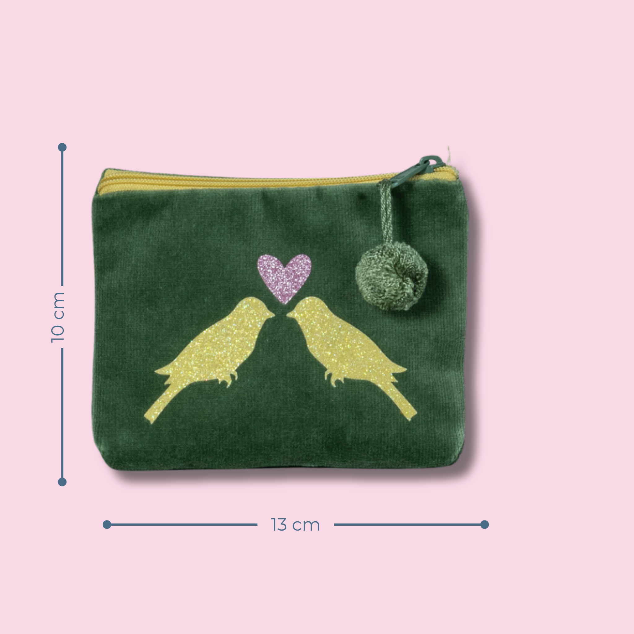 Kosmetiktasche mini Vogelpaar