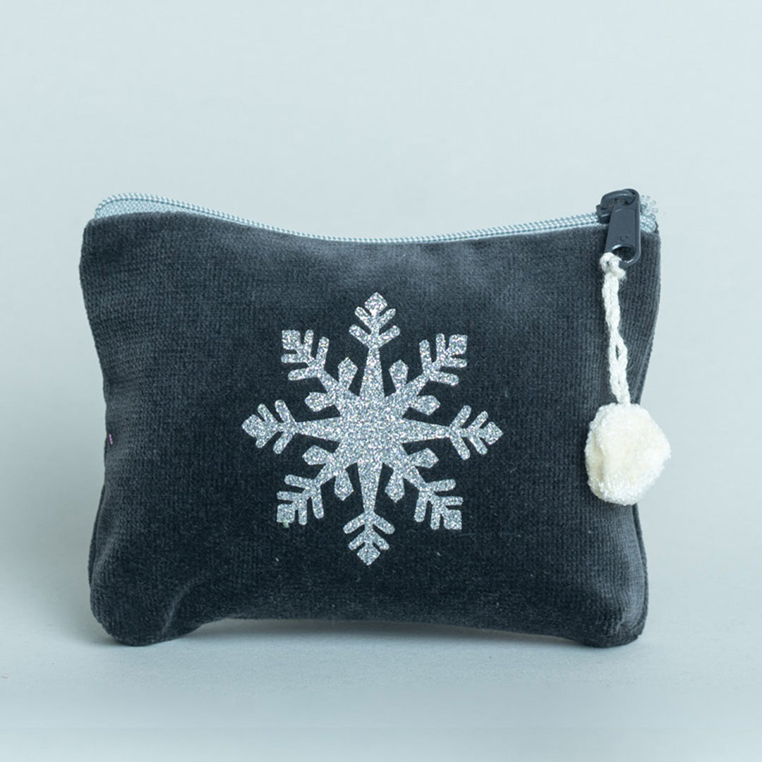 Kosmetiktasche mini Schneeflocke