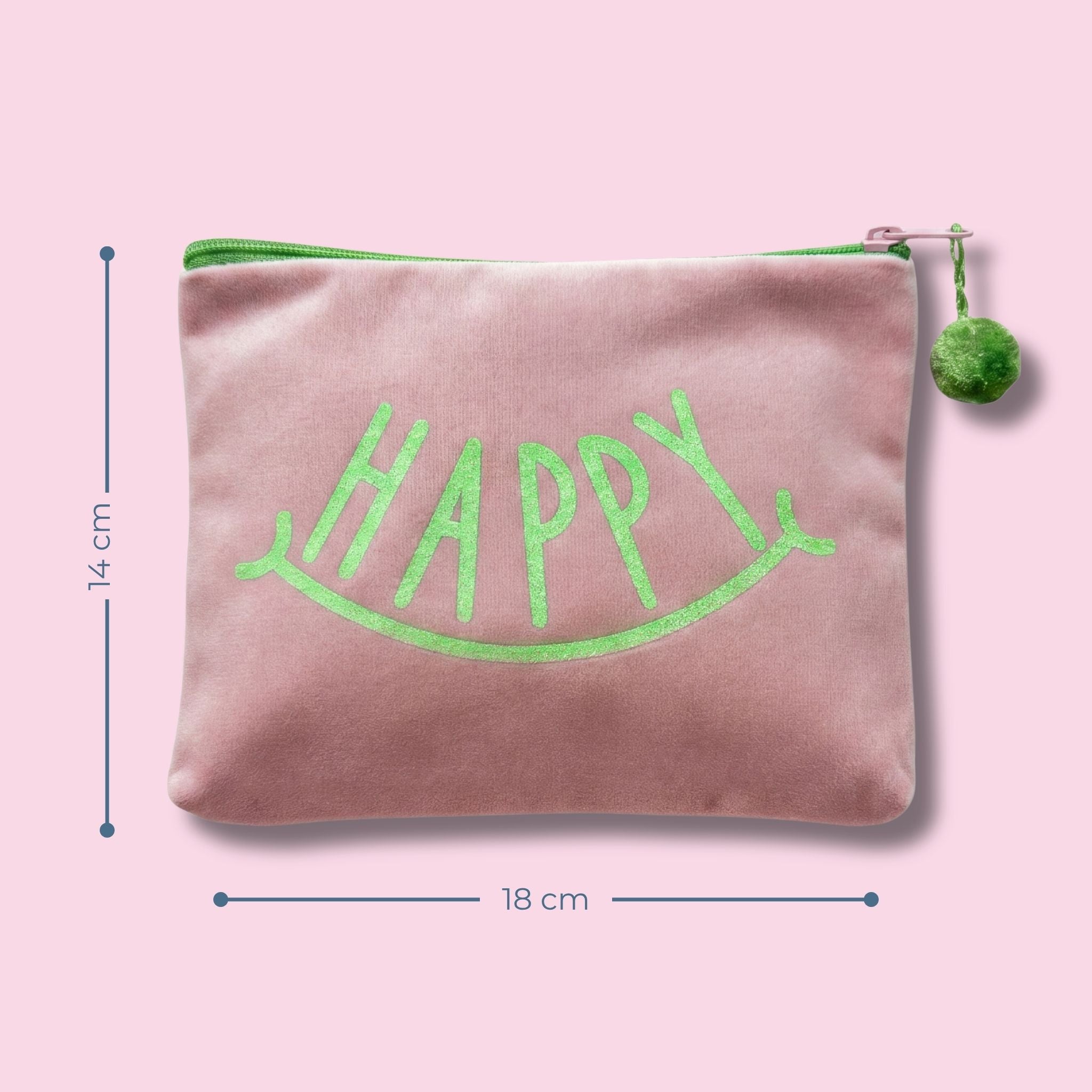 Kosmetiktasche medium happy