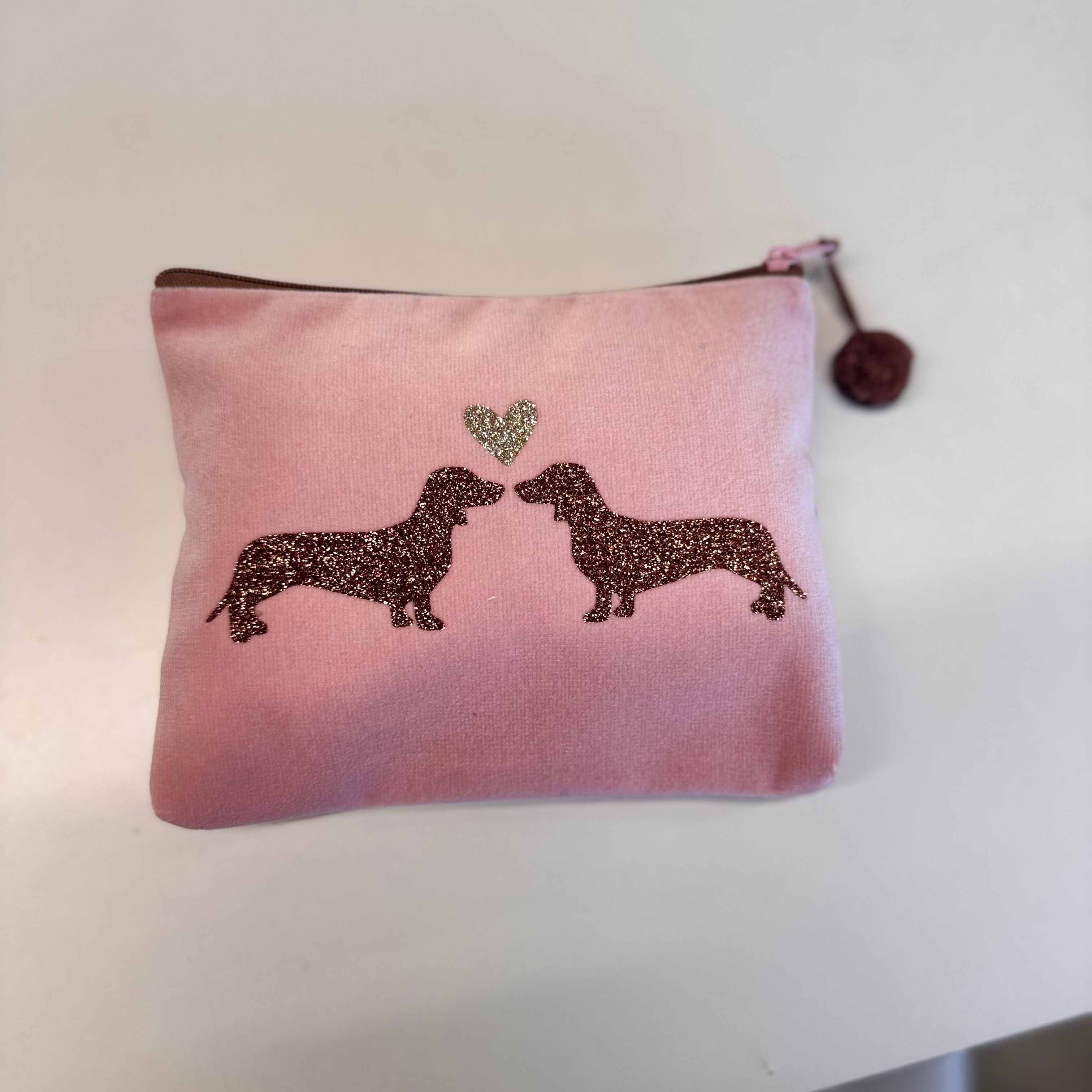 Kosmetiktasche Dackelpaar