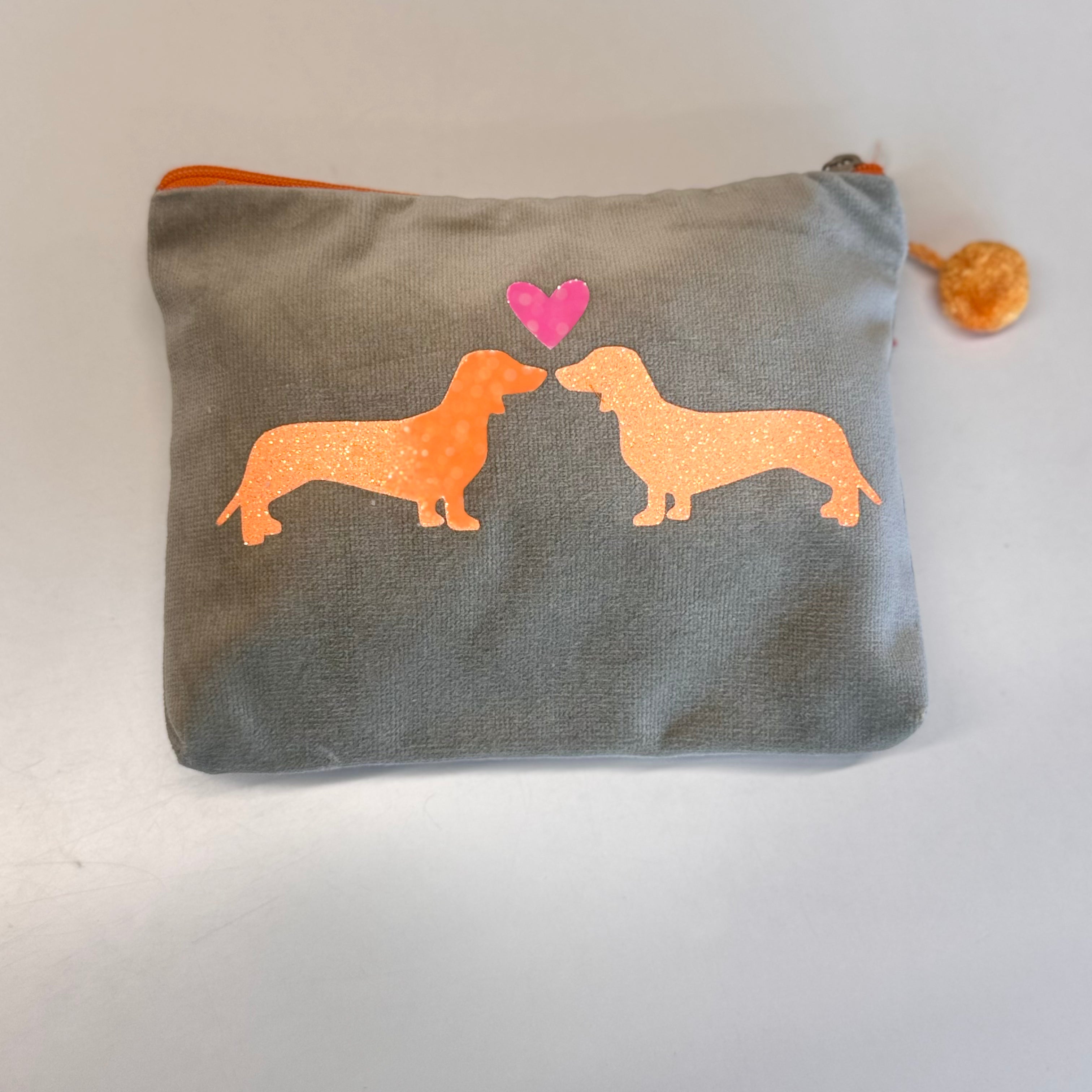 Kosmetiktasche Dackelpaar