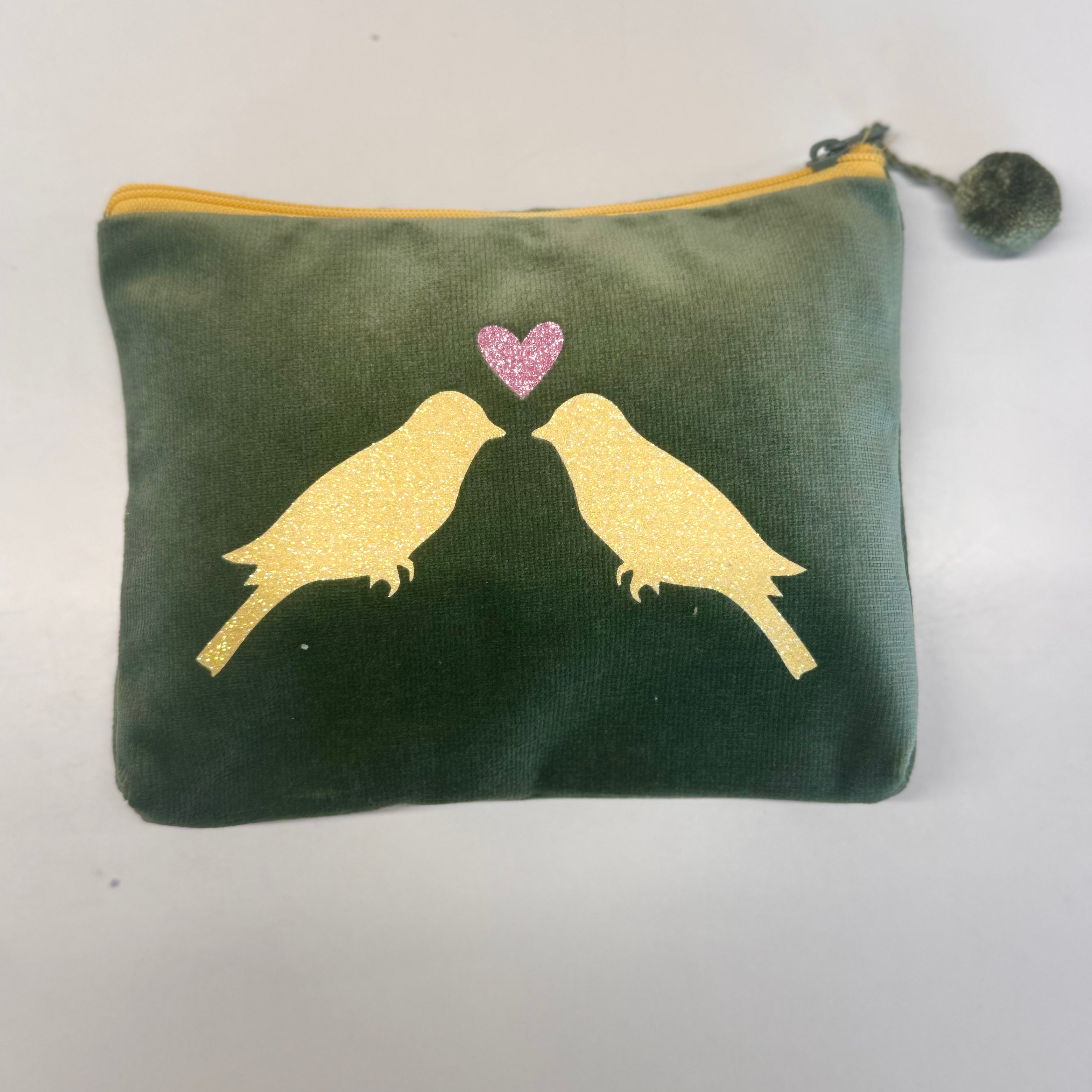 Kosmetiktasche Vogelpaar