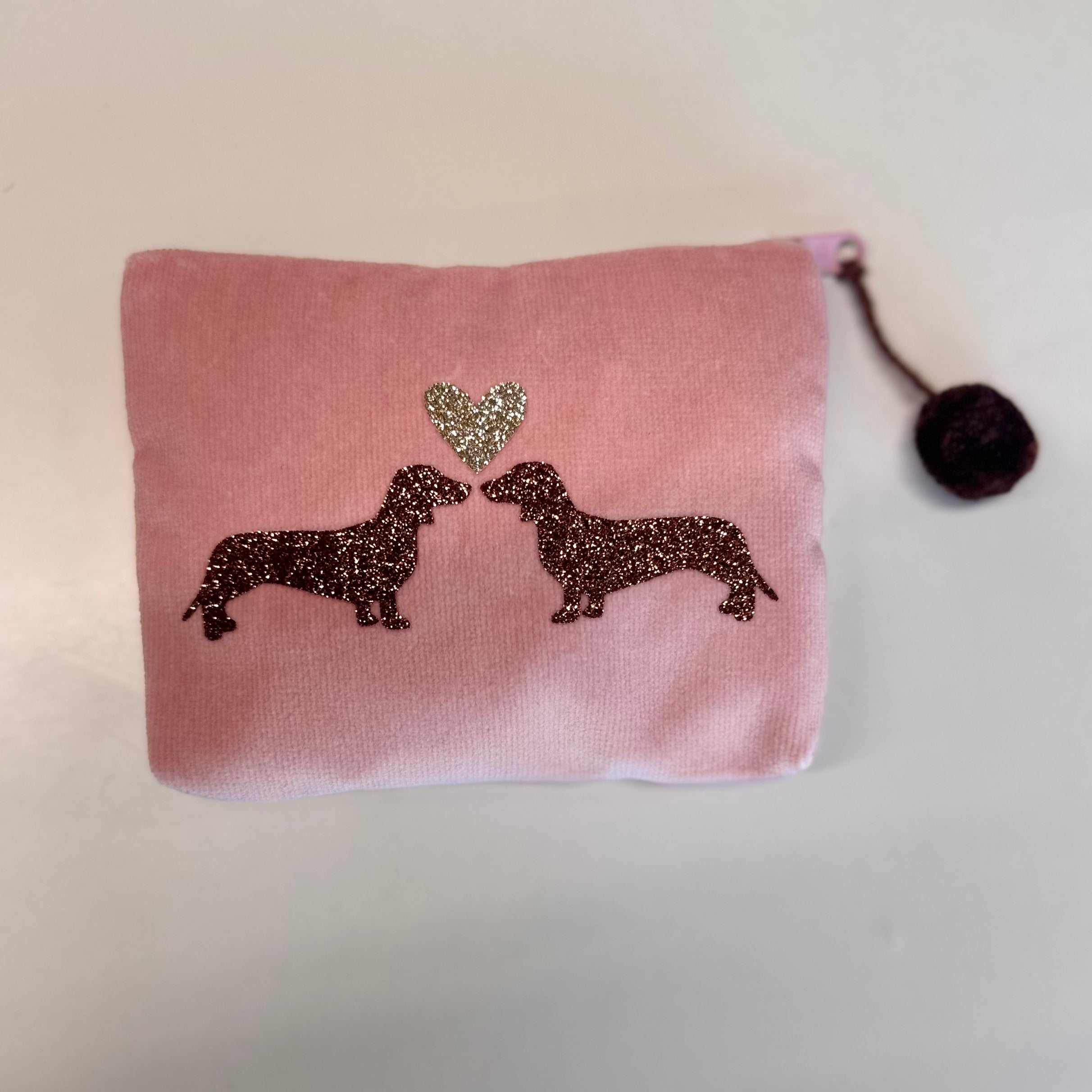 Kosmetiktasche mini Dackelpaar