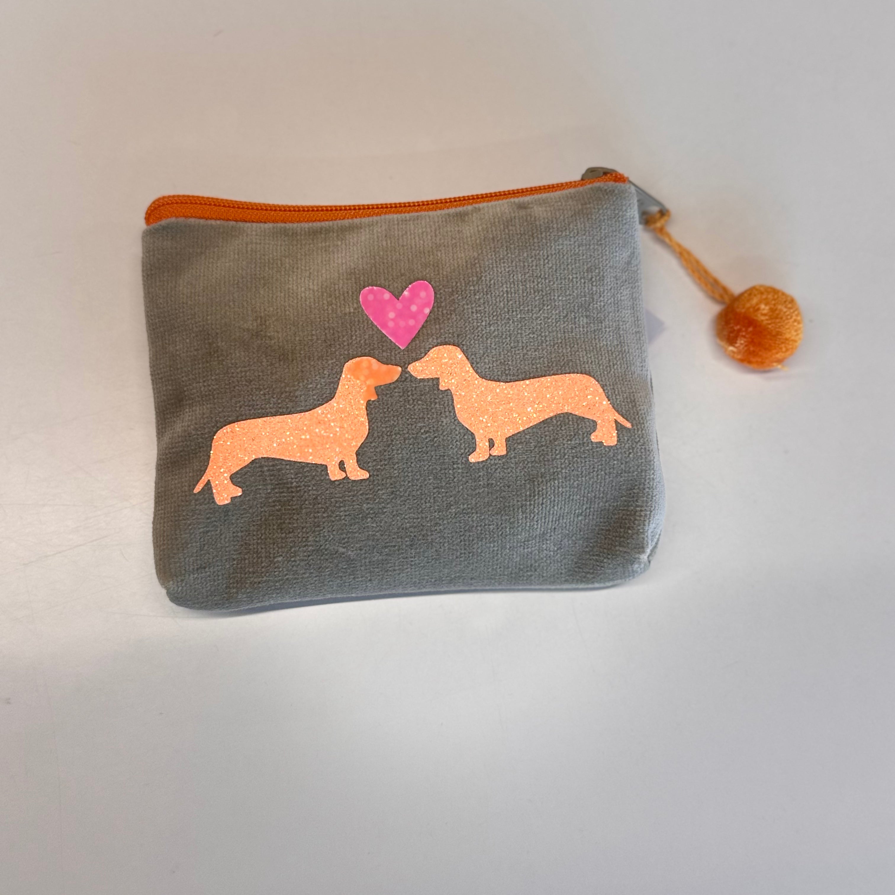 Kosmetiktasche mini Dackelpaar